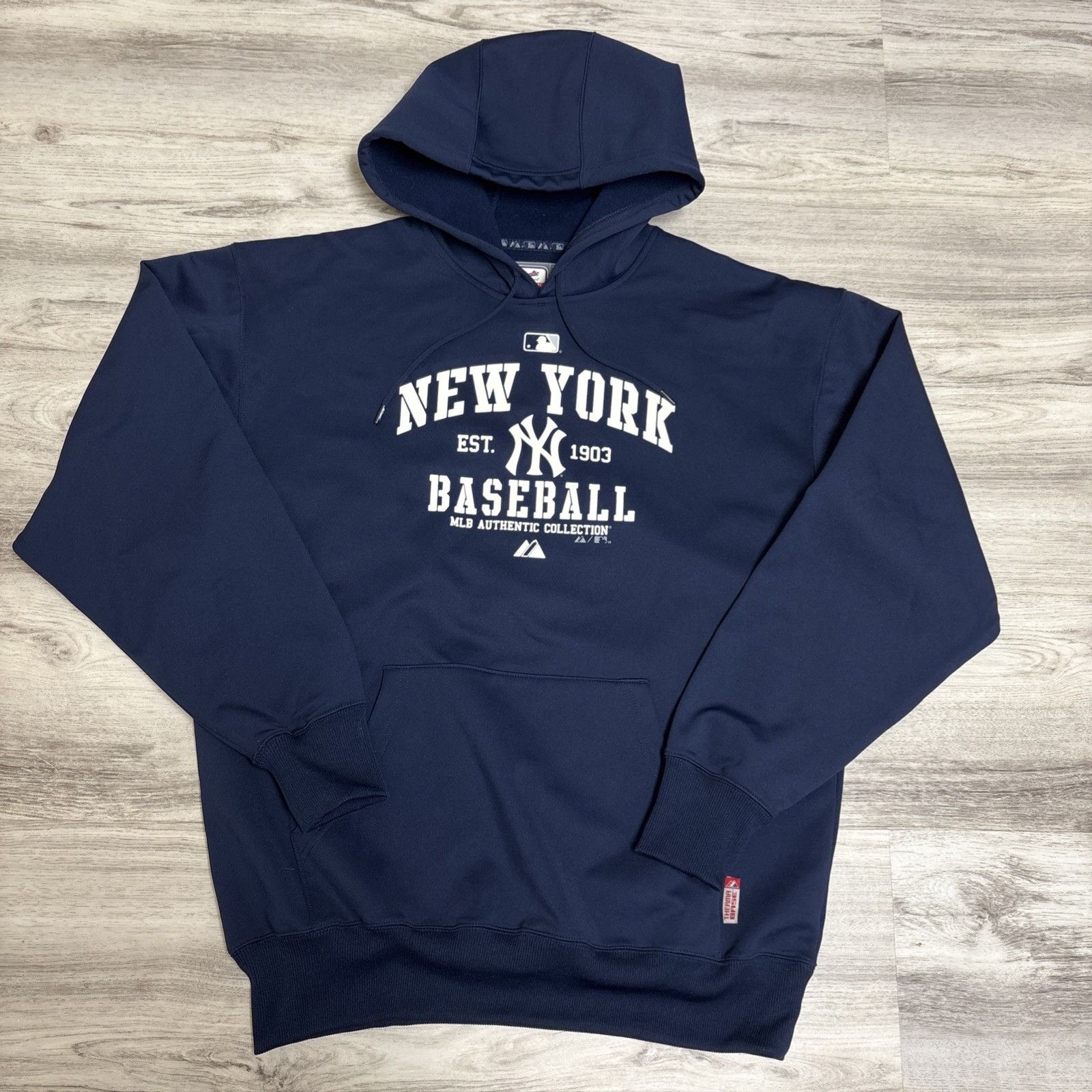 Majestic New York Yankees Hoodie Mens L MLB Baseball Pullover Sweatsh Size US L / EU 52-54 / 3 - 4 Thumbnail
