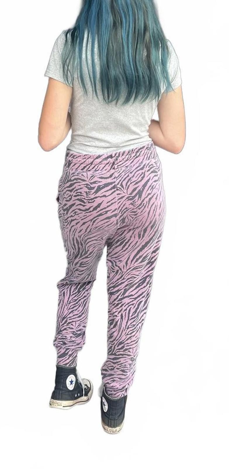Sunday Works Sundry Pink Zebra Print Jogger Sweatpants Size 28" / US 6 / IT 42 - 3 Thumbnail