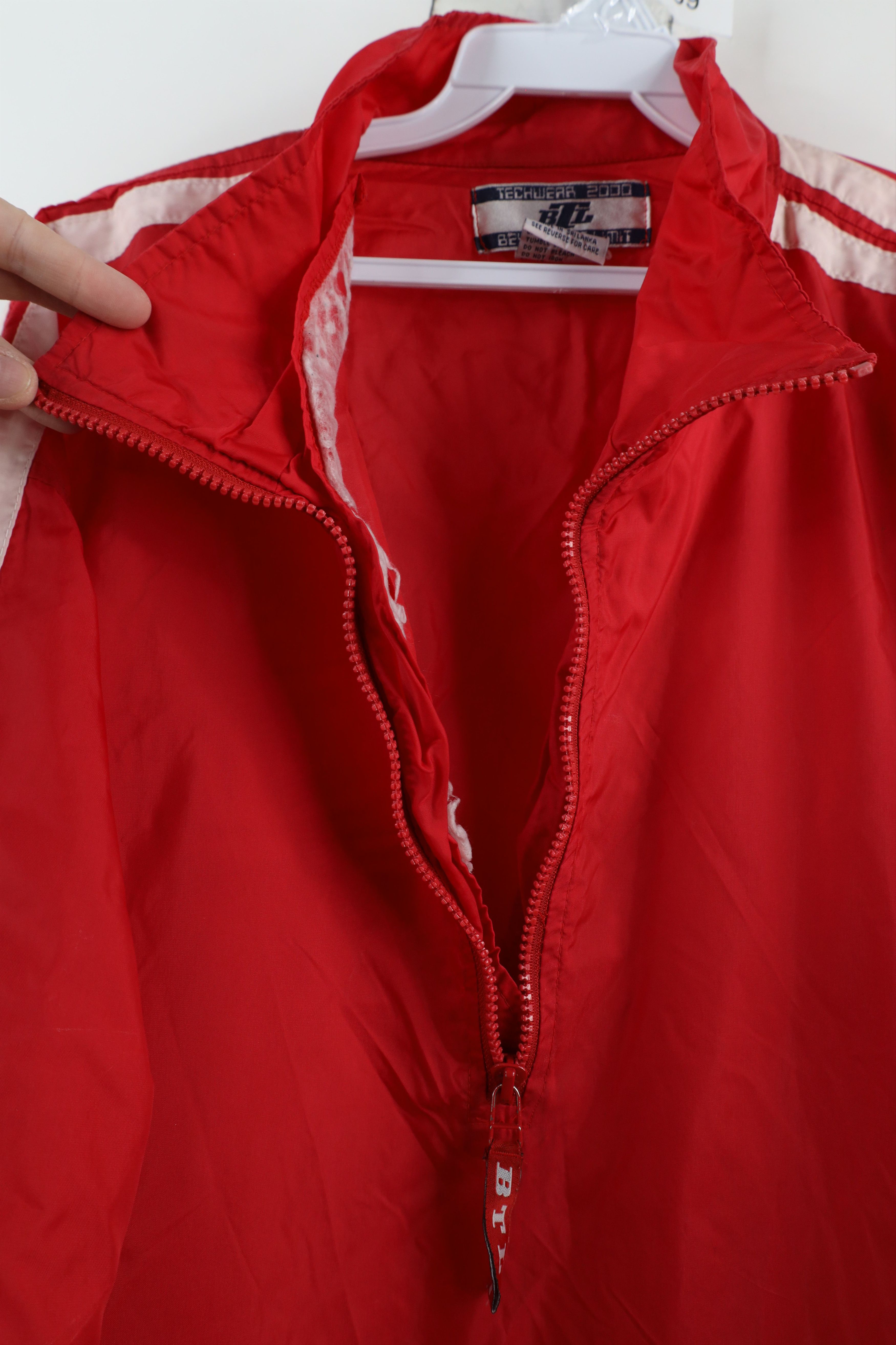 Vintage Vintage Y2K 2000 Millennium Half Zip Windbreaker Jacket Red Size US XL / EU 56 / 4 - 9 Thumbnail