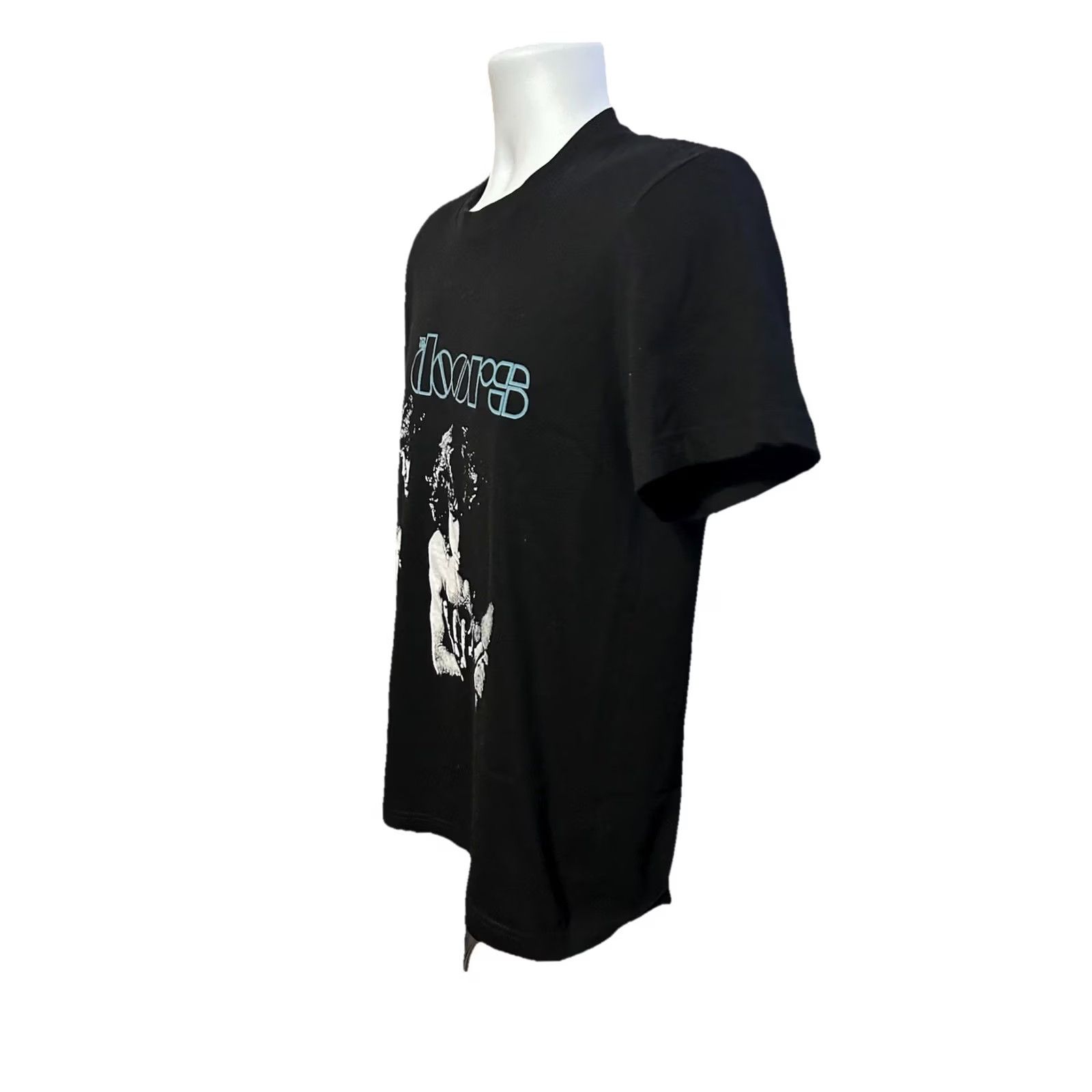 Vintage The Doors Shirt Adult Medium Black Front Graphic - The Doors Concert Rock Band Graphic Tee Mens M Black Cotton Knit Short Sleeve Crew Neck 2010-2019 Size US M / EU 48-50 / 2 - 3 Thumbnail