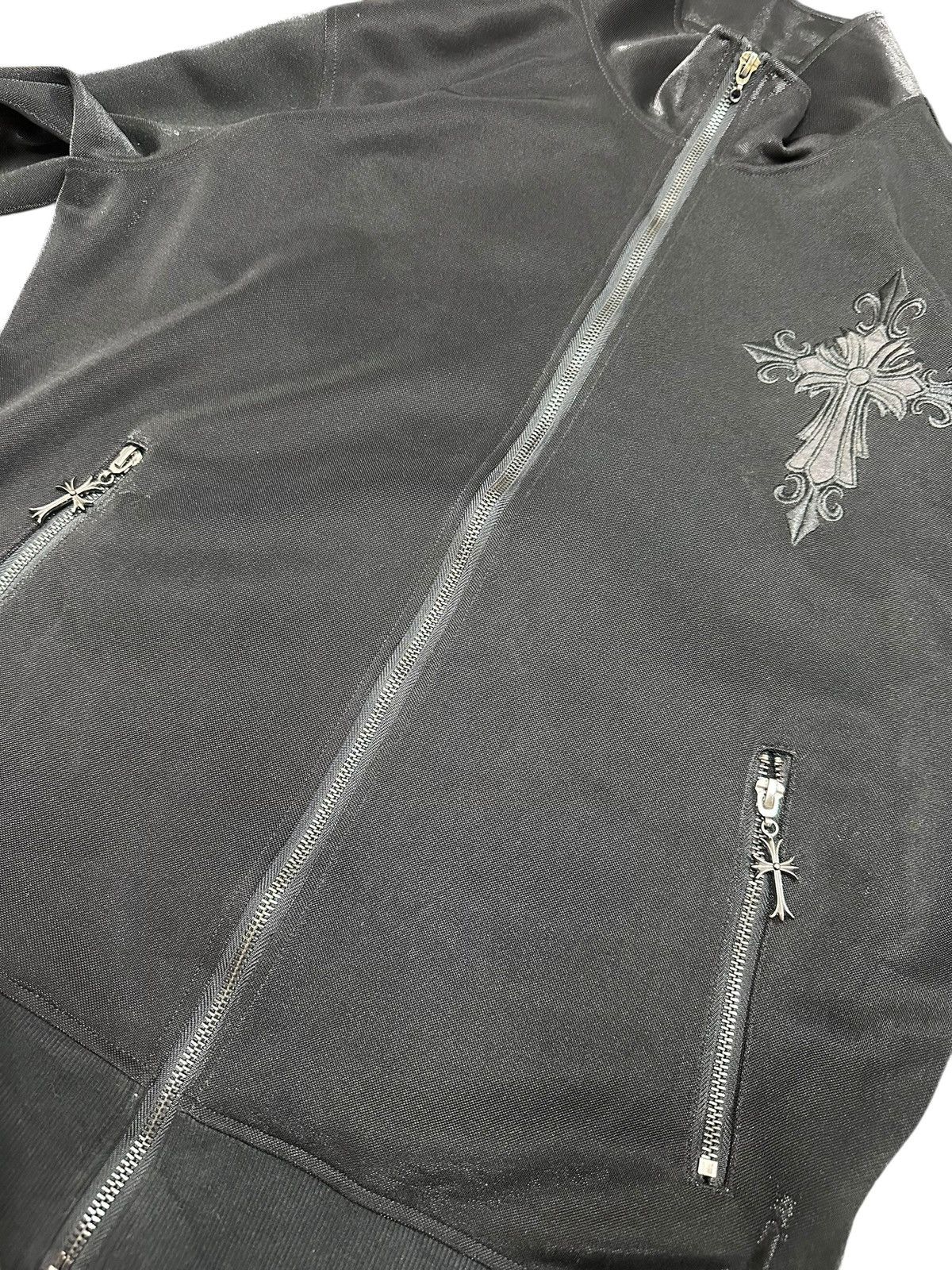 Japanese Brand Ambition Black Tracktop Similar to Chrome Hearts Size US L / EU 52-54 / 3 - 6 Thumbnail