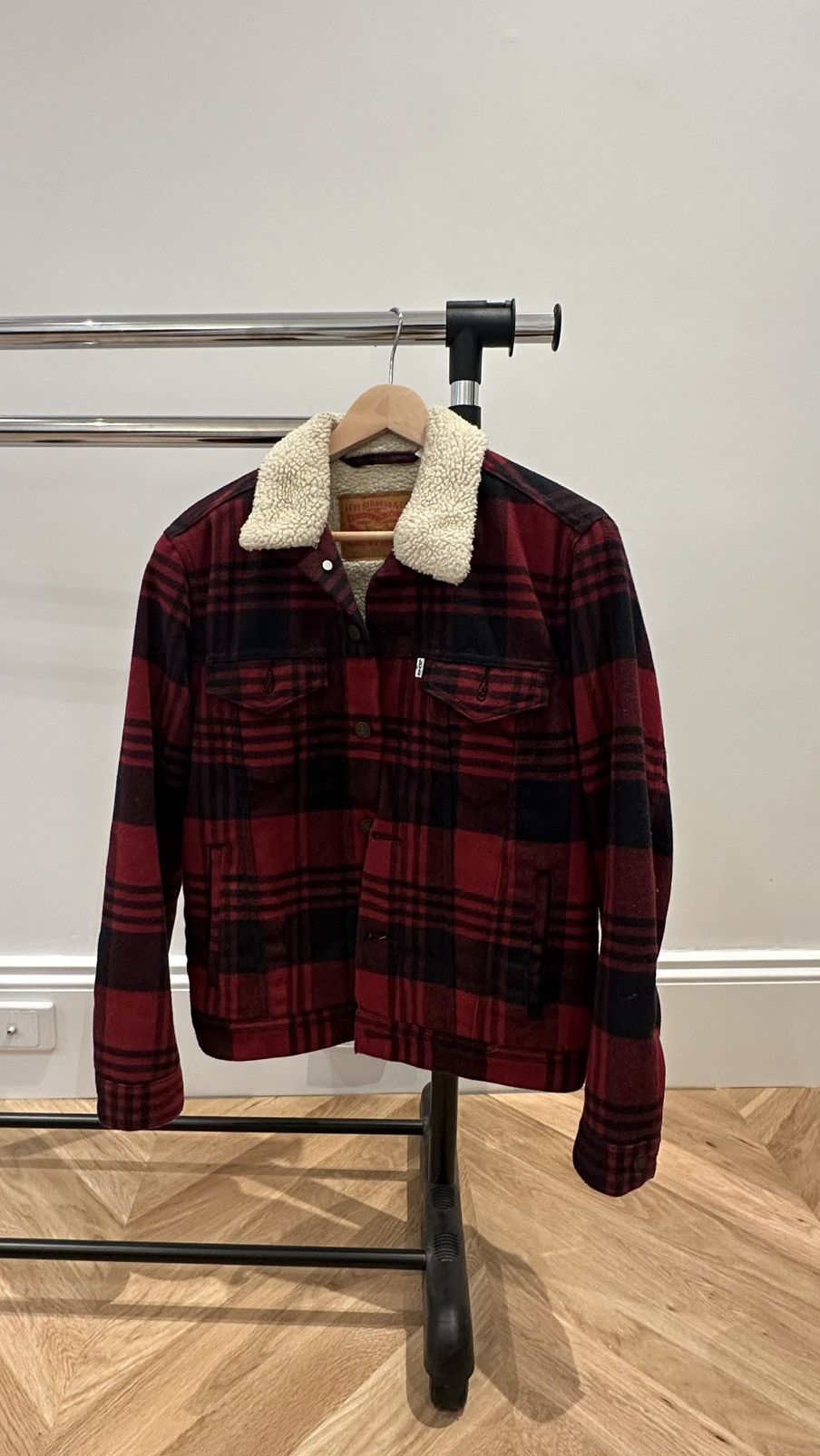Levi's Plaid-fleece jacket Size US S / EU 44-46 / 1 - 1 Thumbnail