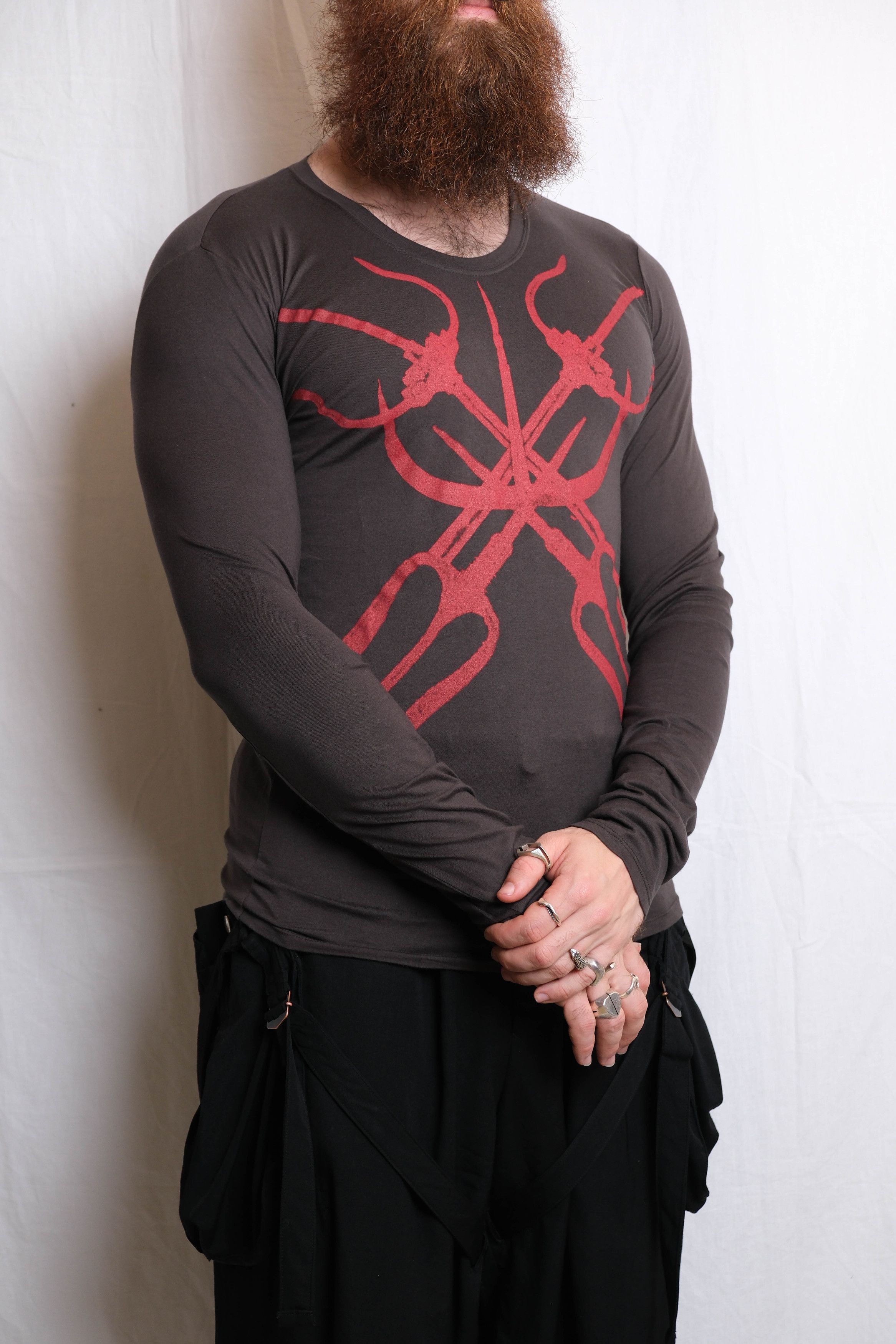 JULIUS Chaos Ontological AnarchismTシャツ Julius Julius SS11 Chaos OntologicalAnarchism print tshirt [1