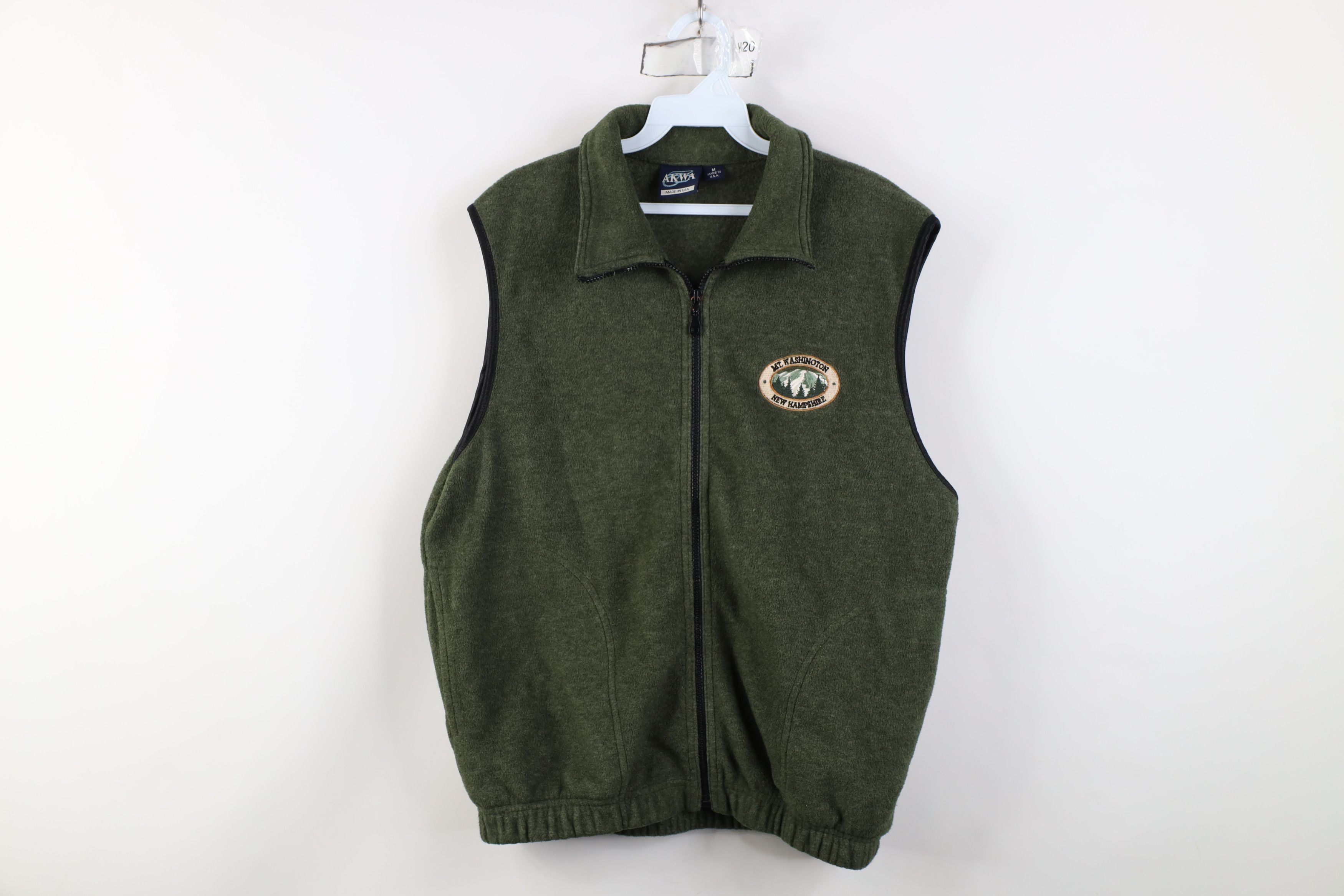 Vintage Vintage 90s Washington New Hampshire Fleece Vest Jacket USA Size US M / EU 48-50 / 2 - 1 Thumbnail