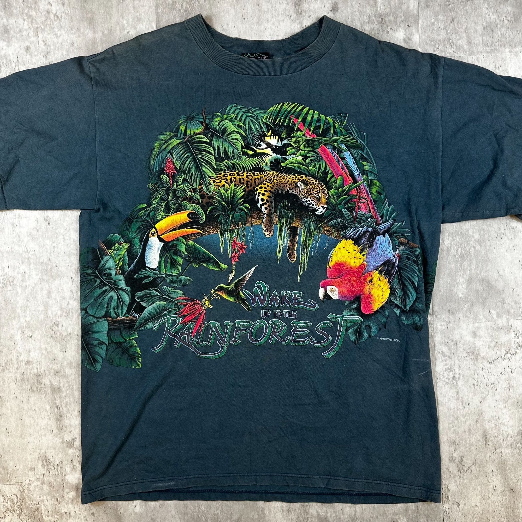 Habitat Vintage Habitat Wake To The Rainforest Graphic T-Shirt L 100 Size US L / EU 52-54 / 3 - 1 Thumbnail