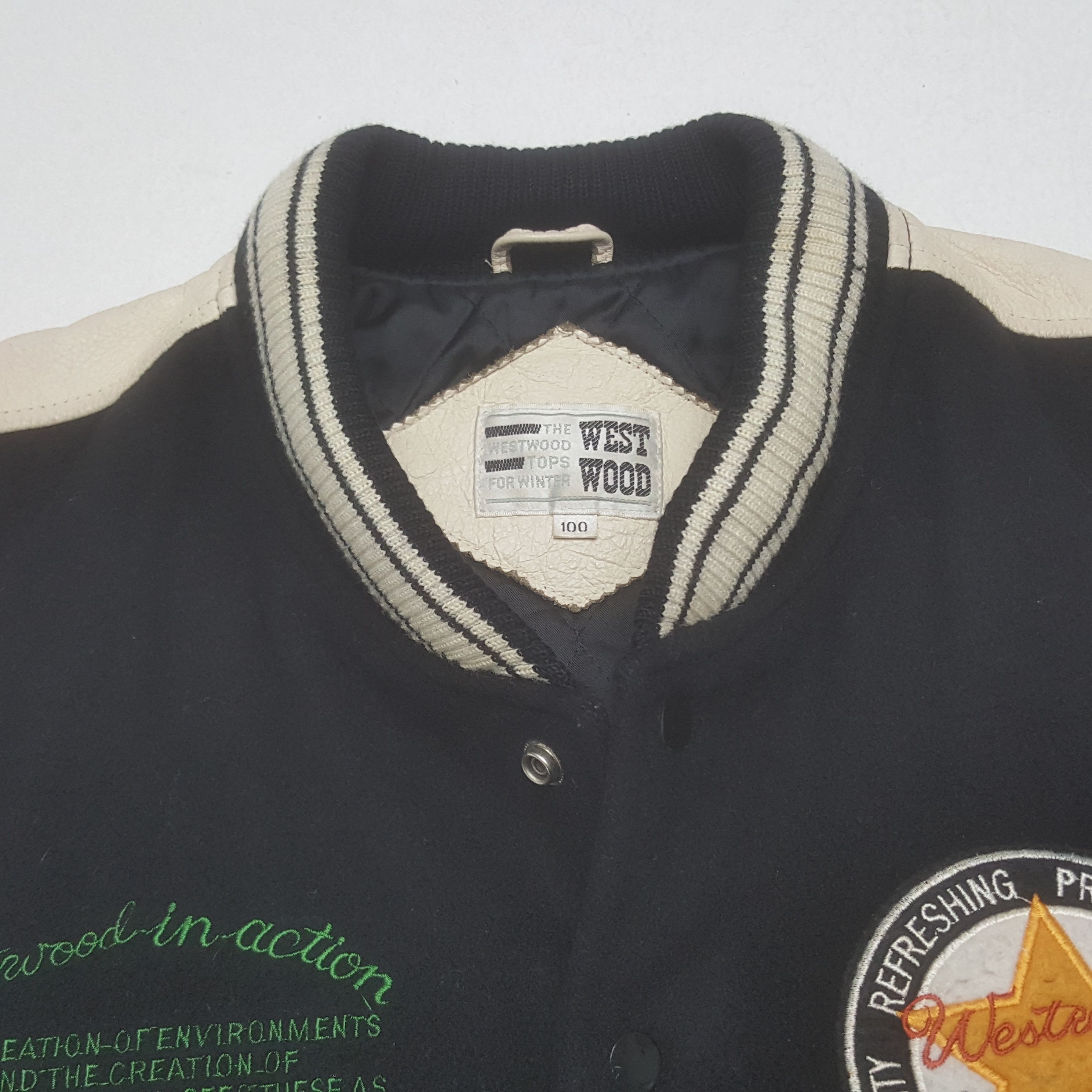 Vintage Vintage Westeood In Action Varsity Jacket Size US L / EU 52-54 / 3 - 5 Thumbnail