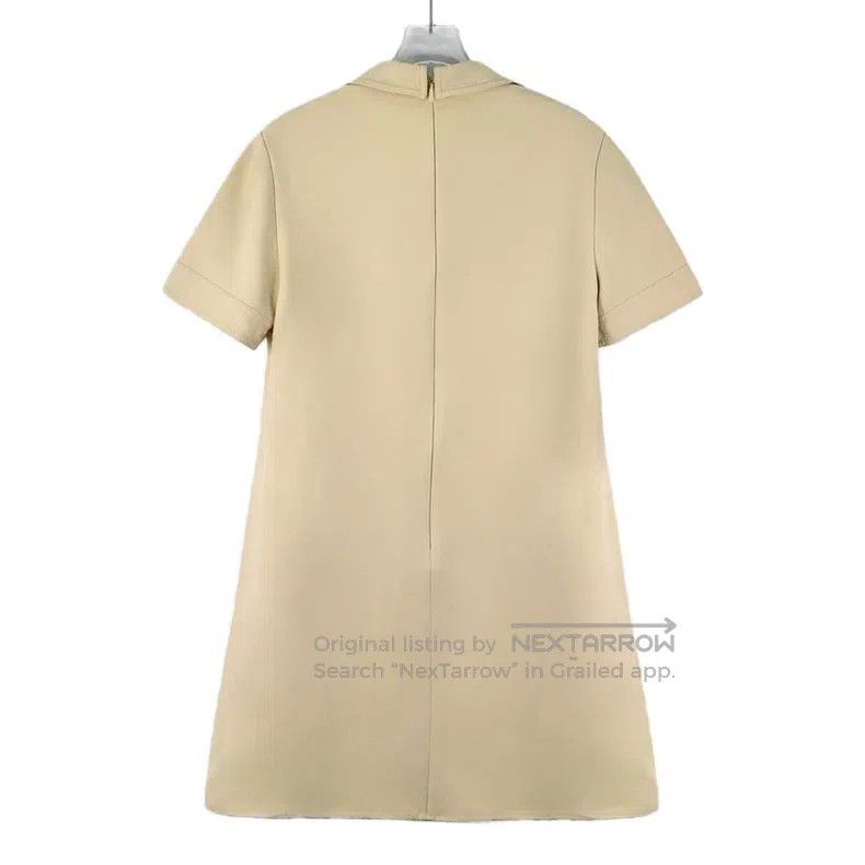 Gucci Gucci Beige double G mulberry silk mixed wool short-sleeve Size XS / US 0-2 / IT 36-38 - 2 Thumbnail