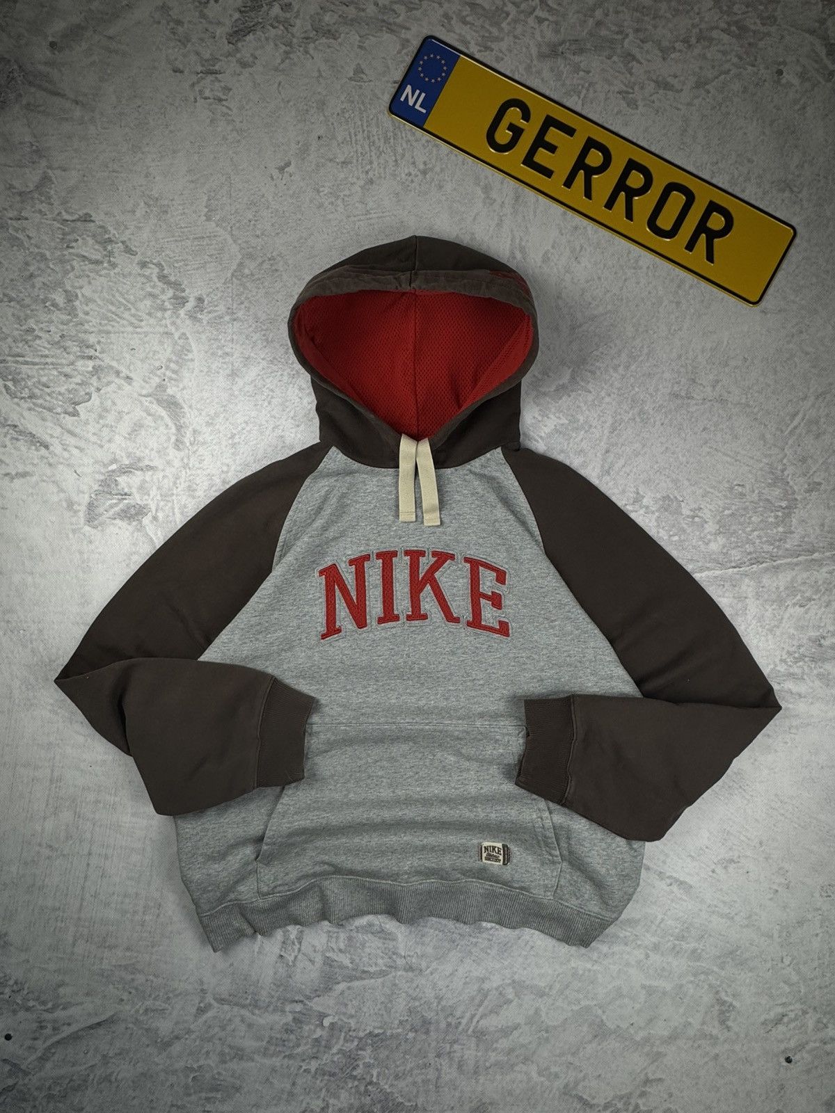 Nike × Vintage NIKE VINTAGE CENTER LOGO OVERSIZE BOXY HOODIE Size US L / EU 52-54 / 3 - 2 Thumbnail