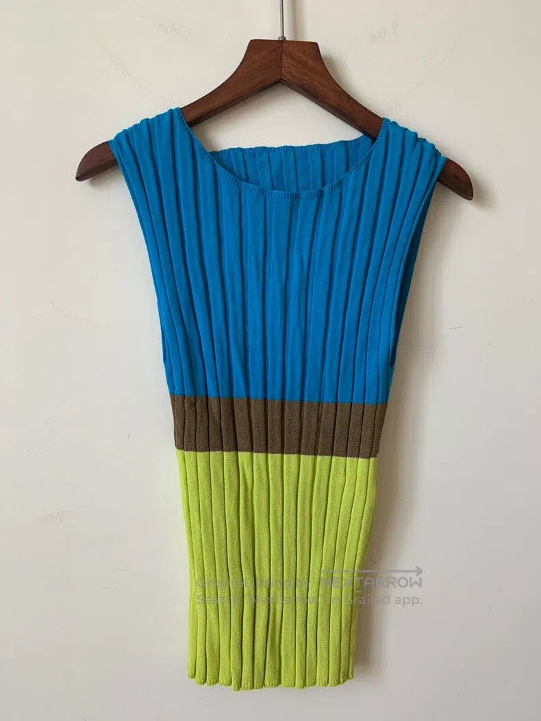 Issey Miyake Issey Miyake Knitted Color Block Camisole Size L / US 10 / IT 46 - 1 Thumbnail