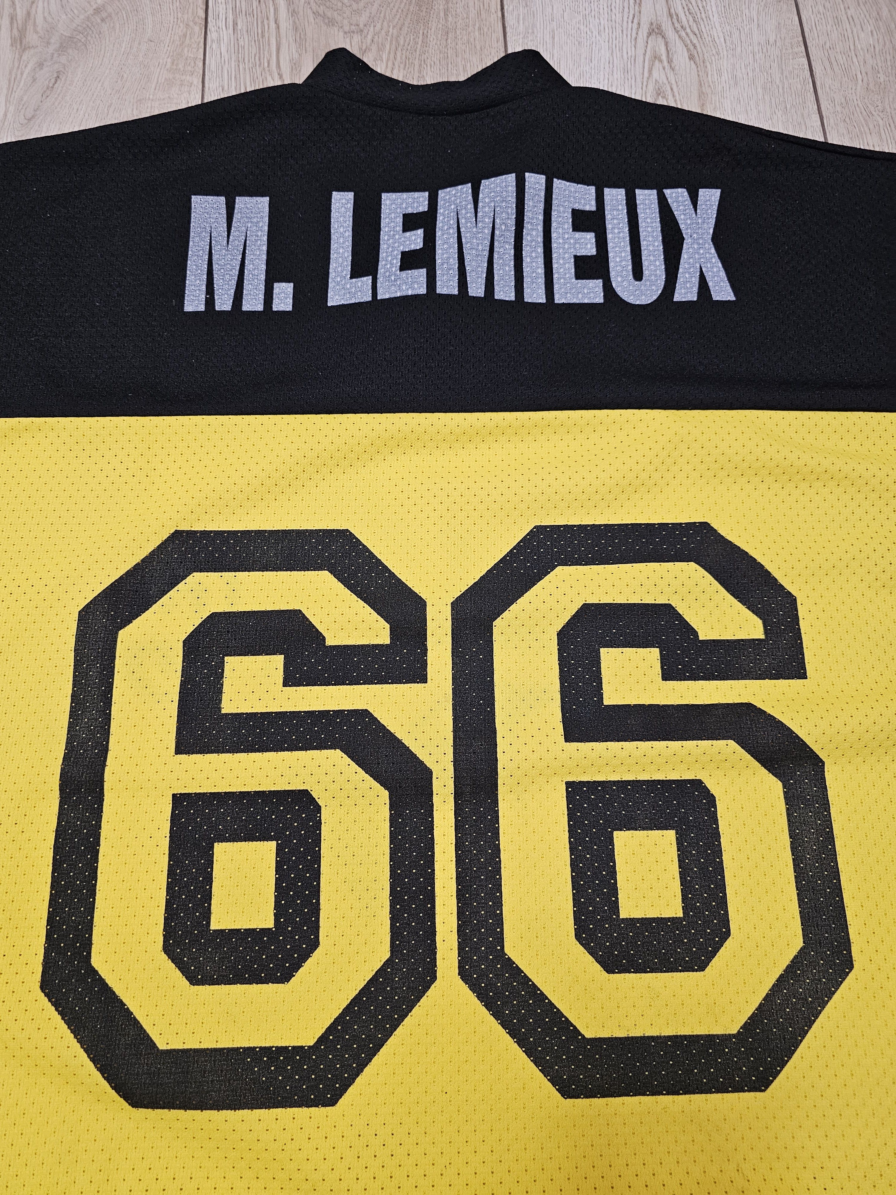 NHL × Vintage PITTSBURGH PENGUINS VINTAGE JERSEY LEMIEUX HOCKEY SHIRT Size US XL / EU 56 / 4 - 4 Thumbnail