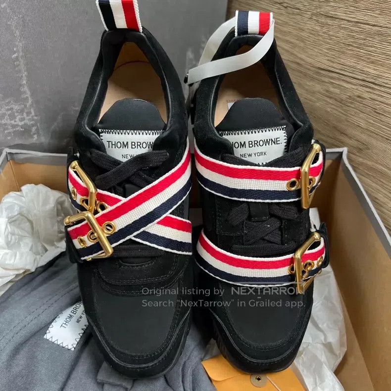 Thom Browne Thom Browne Striped sneakers Size US 5.5 / IT 35.5 - 4 Thumbnail