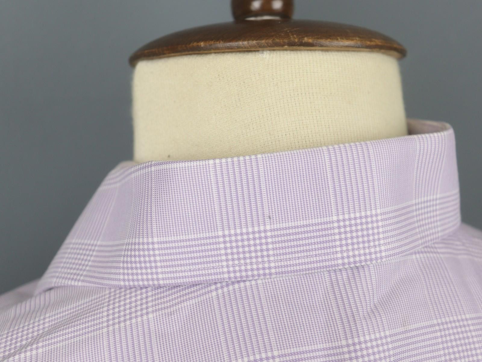 Eton Eton Pink Cotton Plaid Collared Dress Shirt Size 39 Size 38R - 12 Thumbnail
