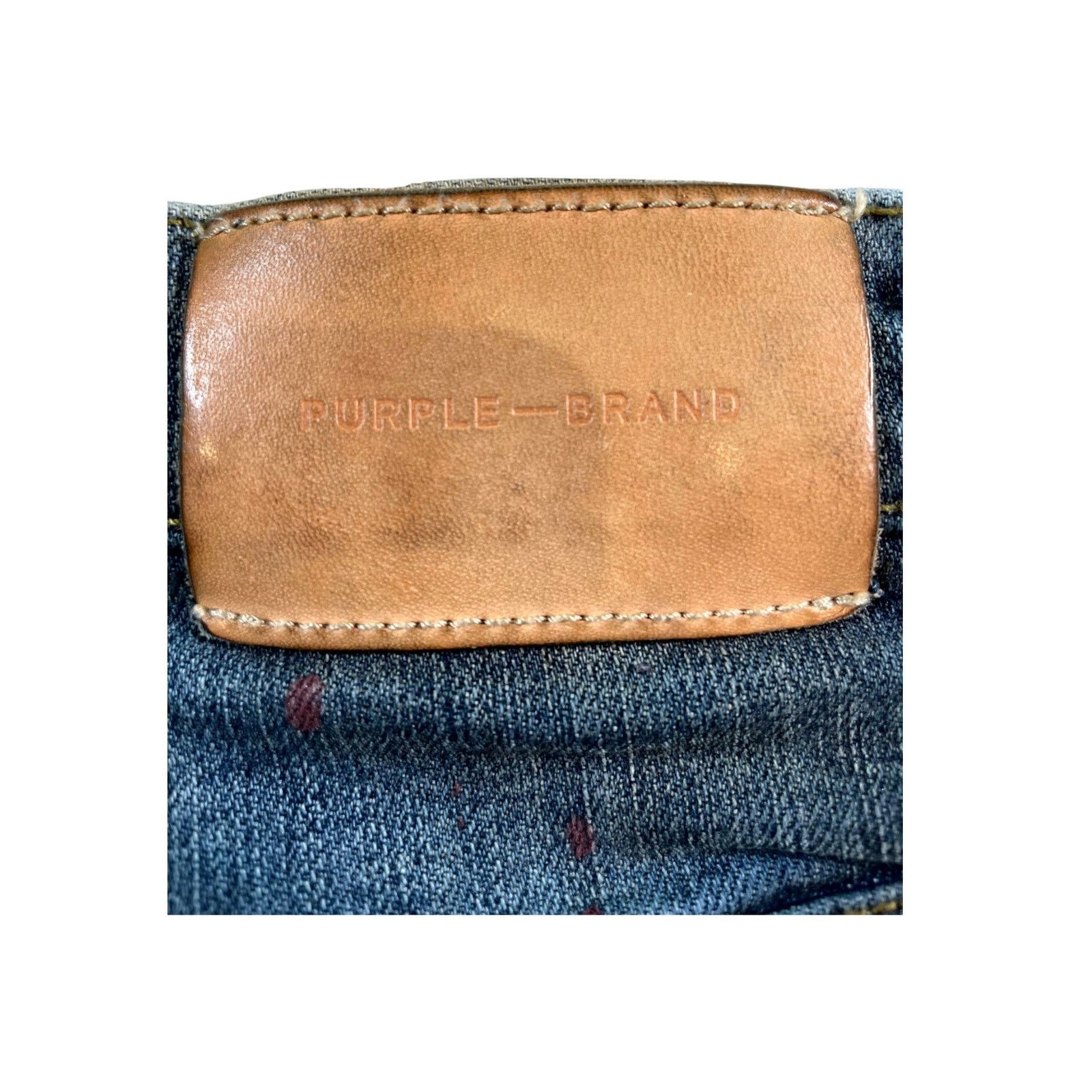 Purple Brand Purple Brand Splatter Blue & Red Jeans Size US 31 - 4 Thumbnail