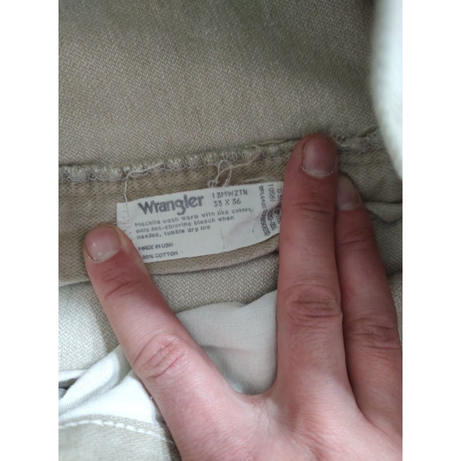 VINTAGE Wrangler Cowboy Cut Jeans Mens 32x35 Denim Tan 5-Pocket Western USA Made 90s Cowboy Mens Wrangler