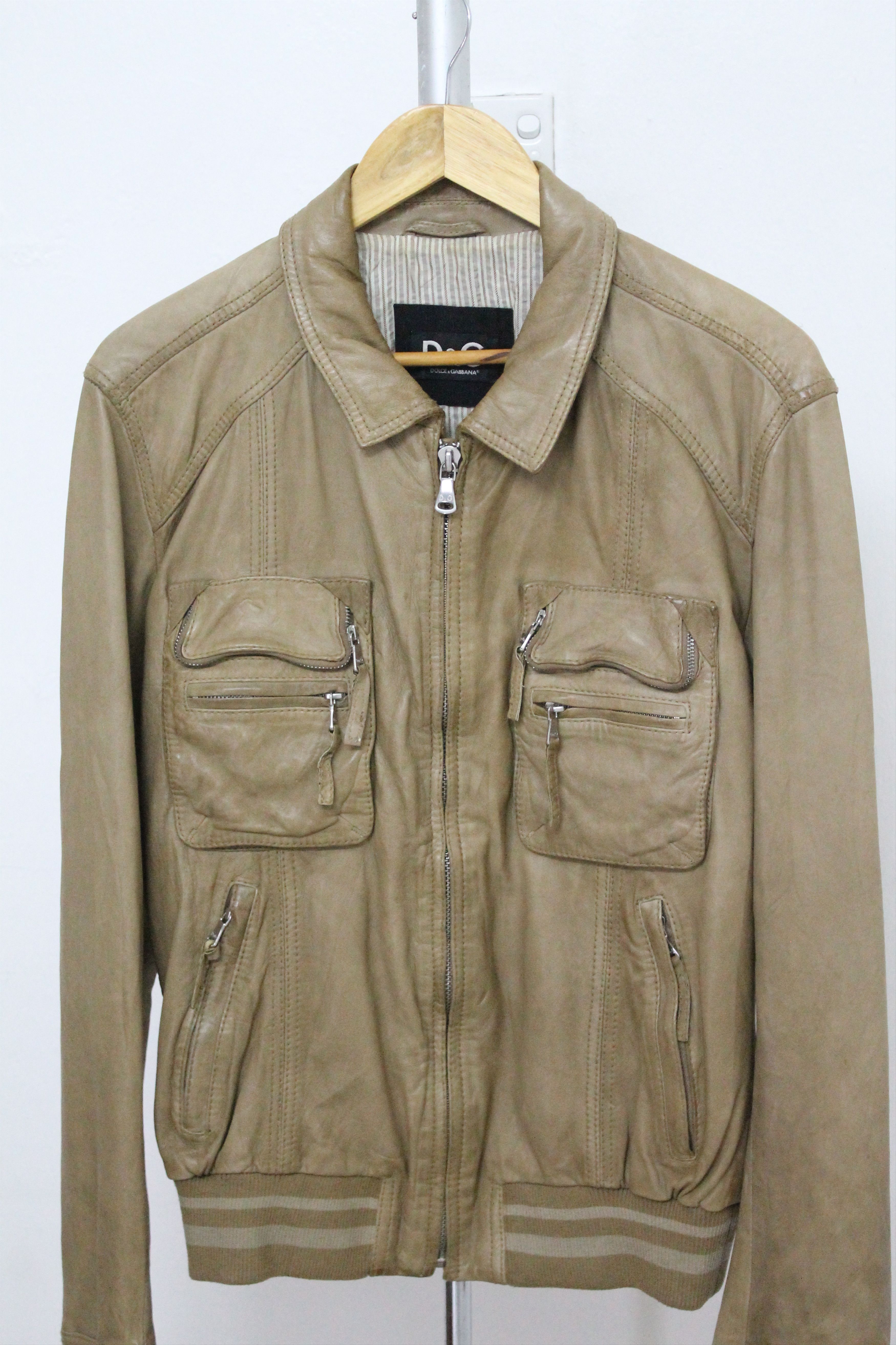 Dolce & Gabbana Vintage DOLCE & GABBANA Leather Jacket. Size US M / EU 48-50 / 2 - 2 Thumbnail