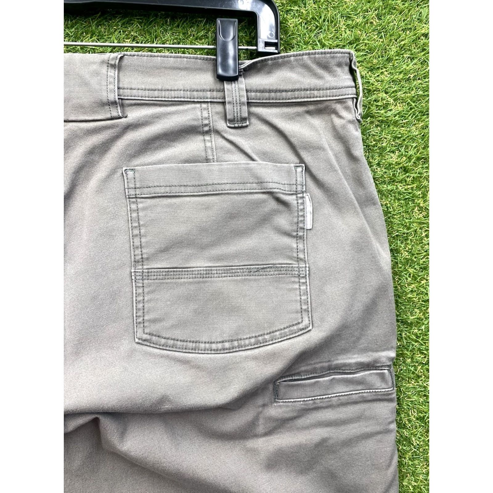 Vintage Duluth Mens Pants 42x30 Flex Fire Hose Carpenter Straight Leg Beige Canvas Workwear 5-Pocket Relaxed Fit Vintage No Size US 42 / EU 58 - 3 Thumbnail