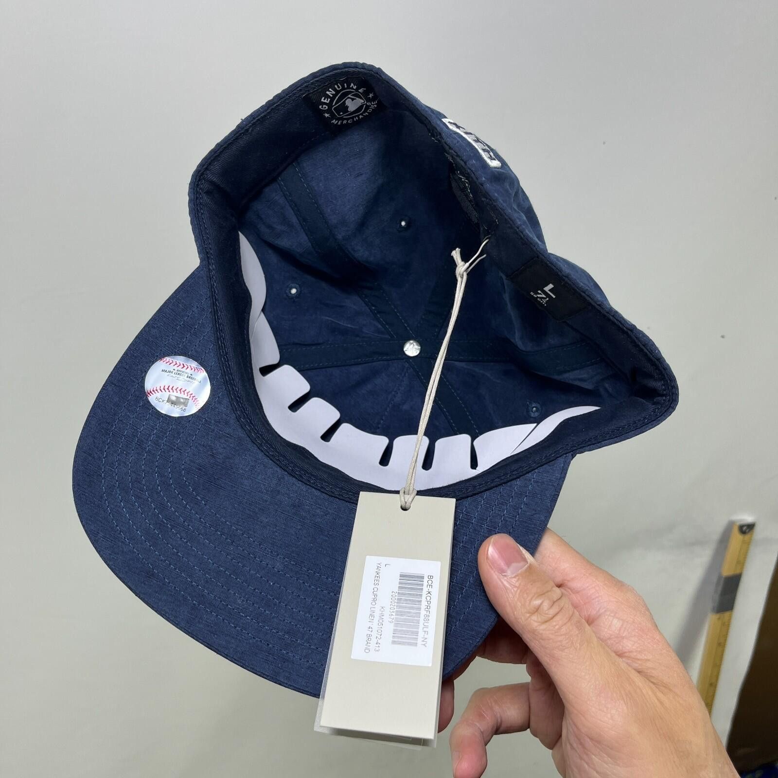 Kith Kith New York Yankees 47 Fitted Hat Large Cupro Linen 7 1/4 Size ONE SIZE - 5 Thumbnail