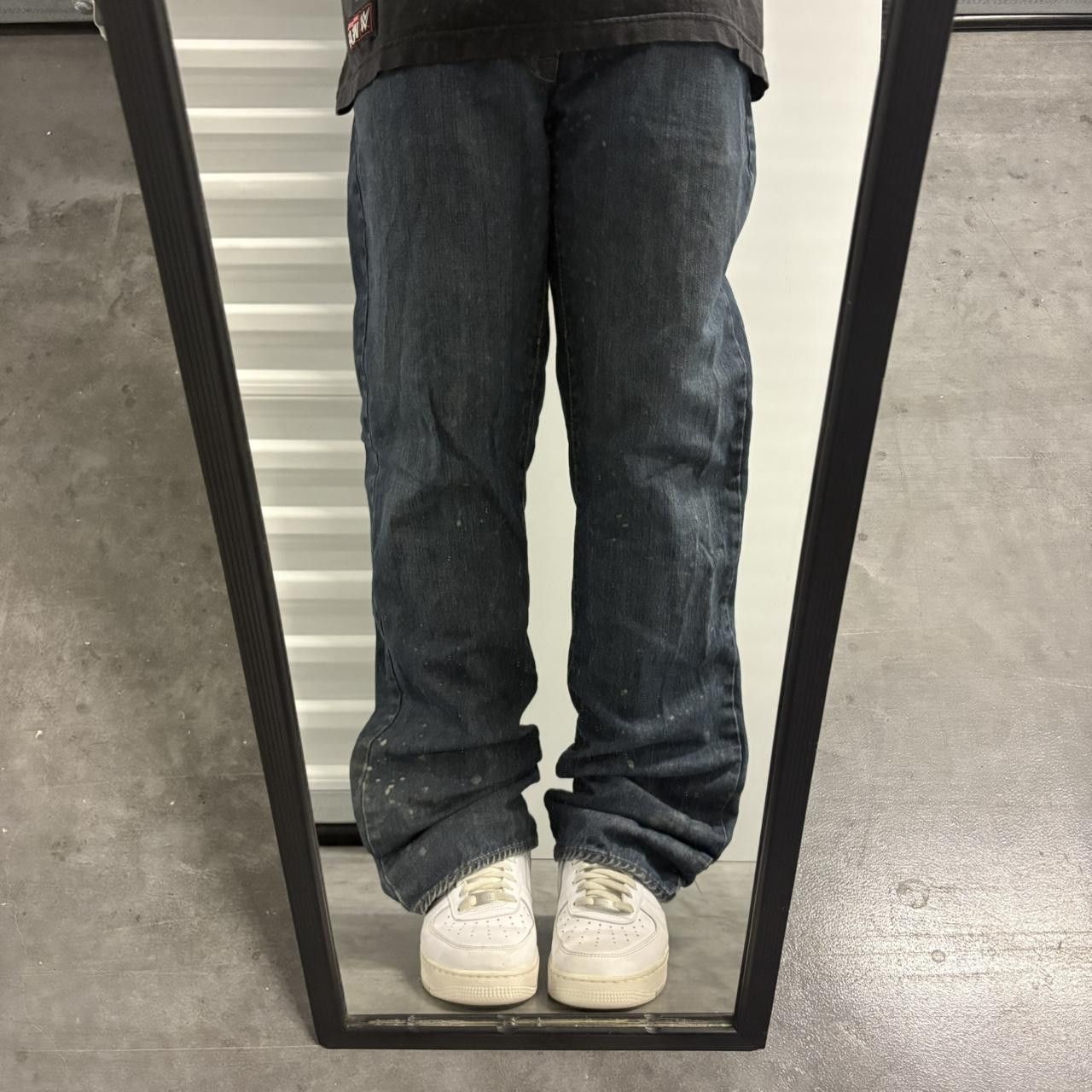 Vintage Crazy Vintage Y2K/2000s Baggy Straight Leg Dark Wash Denim Jeans! Size US 34 / EU 50 - 1 Thumbnail