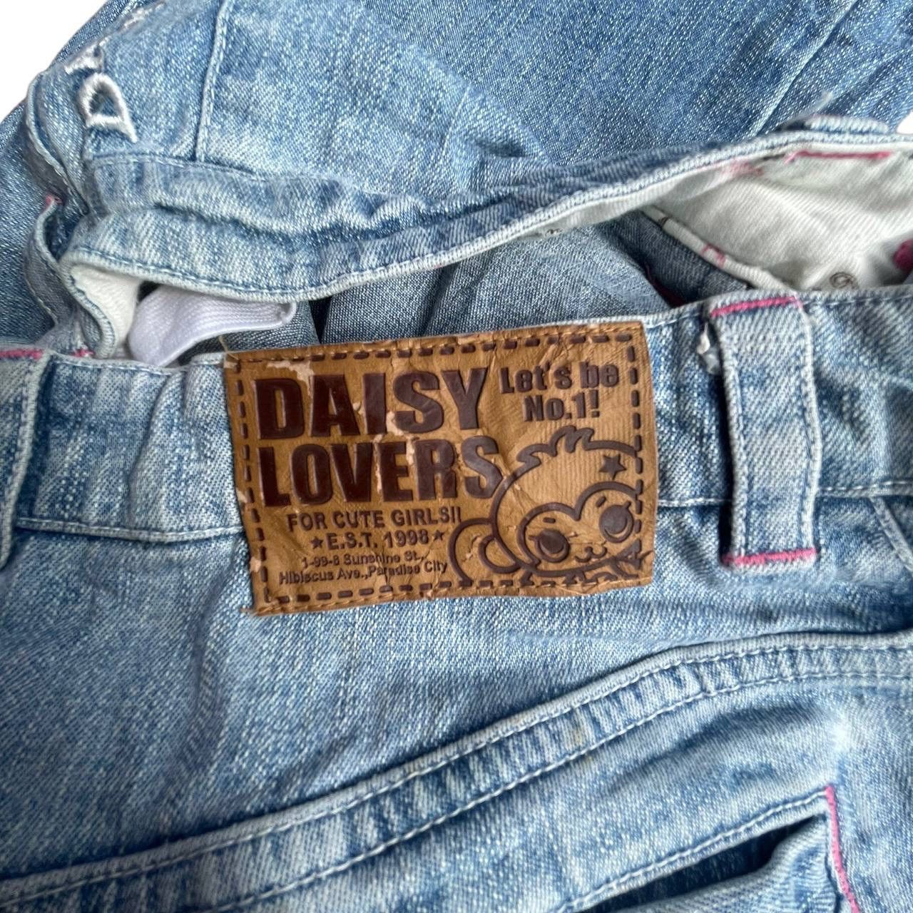Beauty Beast × Hysteric Glamour × Vintage Vintage Daisy Lovers Embroided Side Tap Flare Denim Pants Size 28" / US 6 / IT 42 - 18 Thumbnail