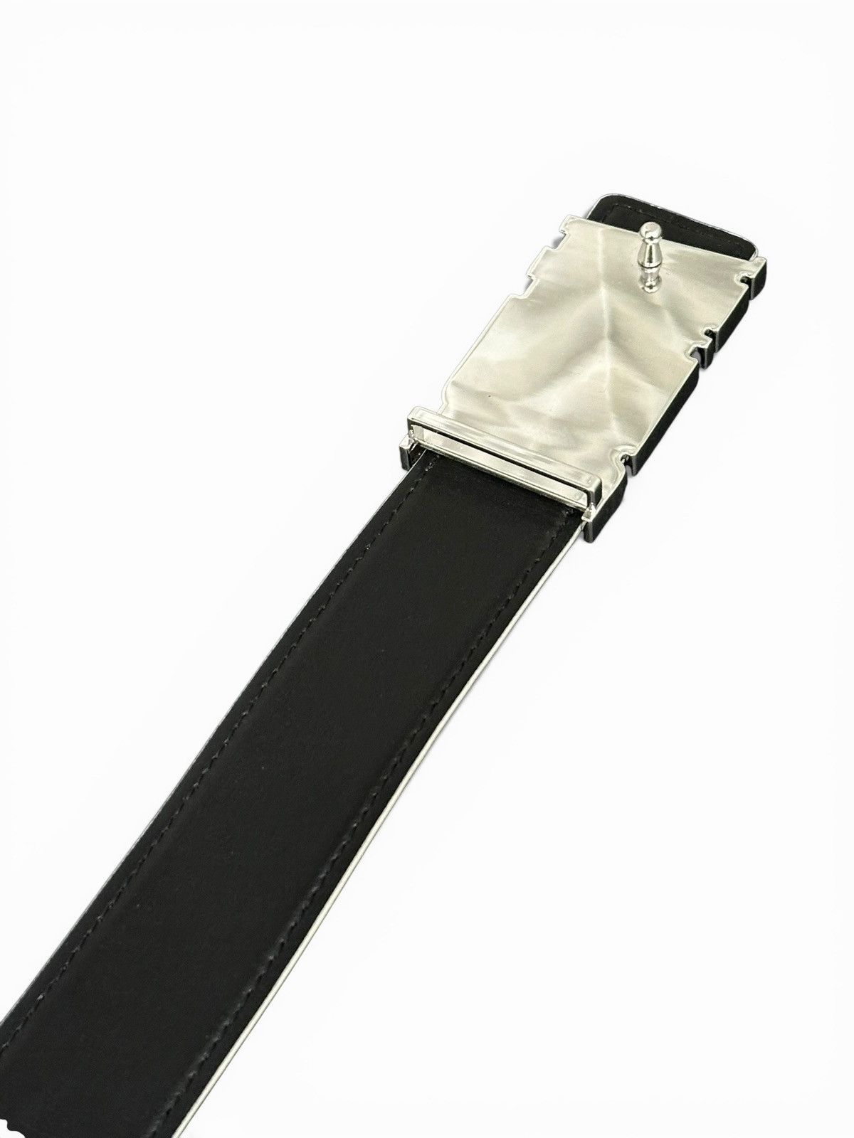 Amiri Amiri White Leather Belt Size 28 - 4 Thumbnail