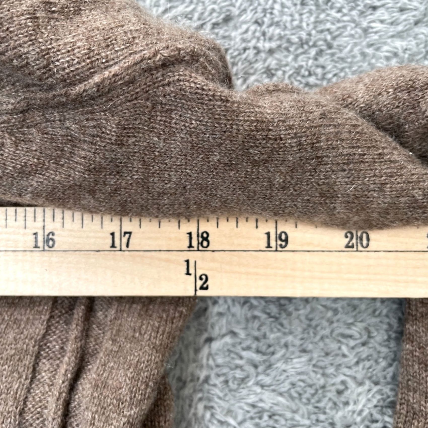 Joie VINTAGE Joie Sweater Womens Small Brown Cashmere Knit Drape Neck Reverse Edge Pullover Size S / US 4 / IT 40 - 7 Thumbnail