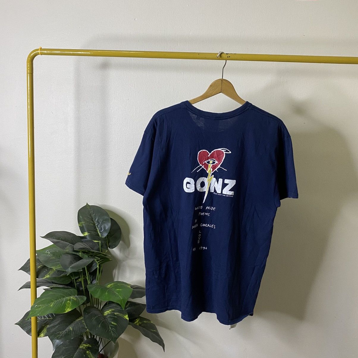 Vintage 1996 White Pride Poems by Mark Gonzales Skateboard Skater T Size US L / EU 52-54 / 3 - 1 Thumbnail