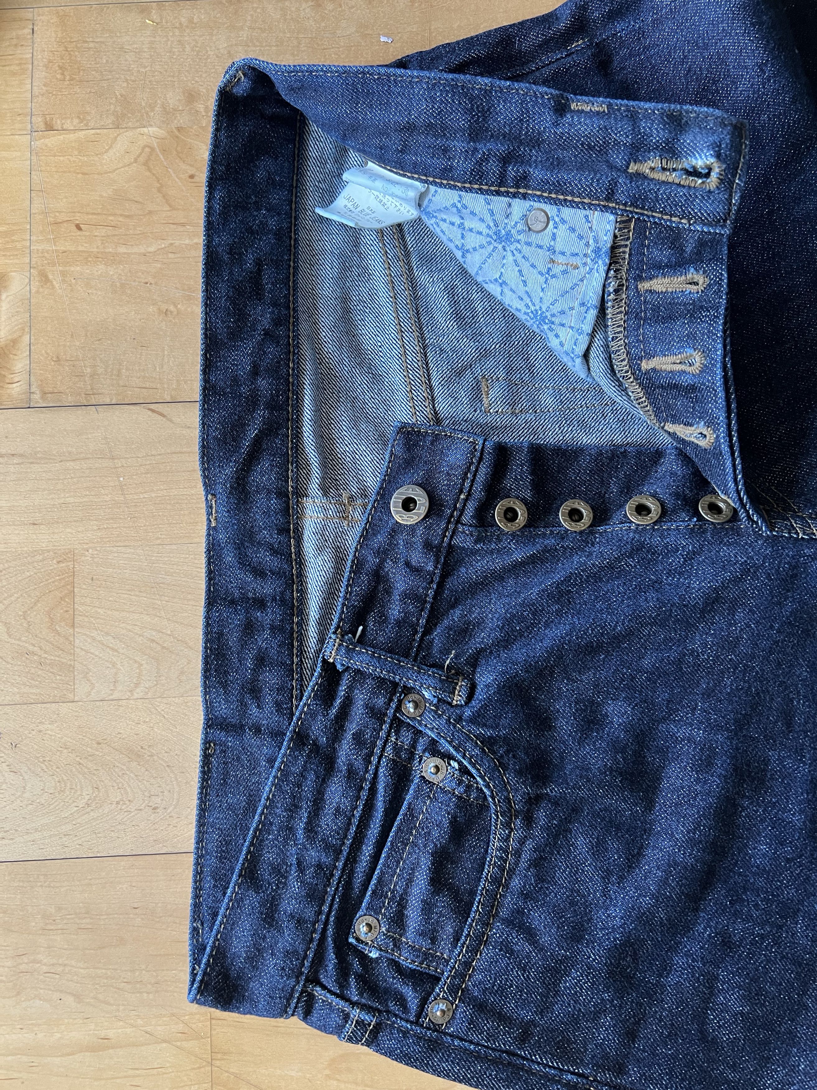 Japan Blue Japan Blue High Tapered Selvedge Denim JB0606 Size US 30 / EU 46 - 4 Thumbnail