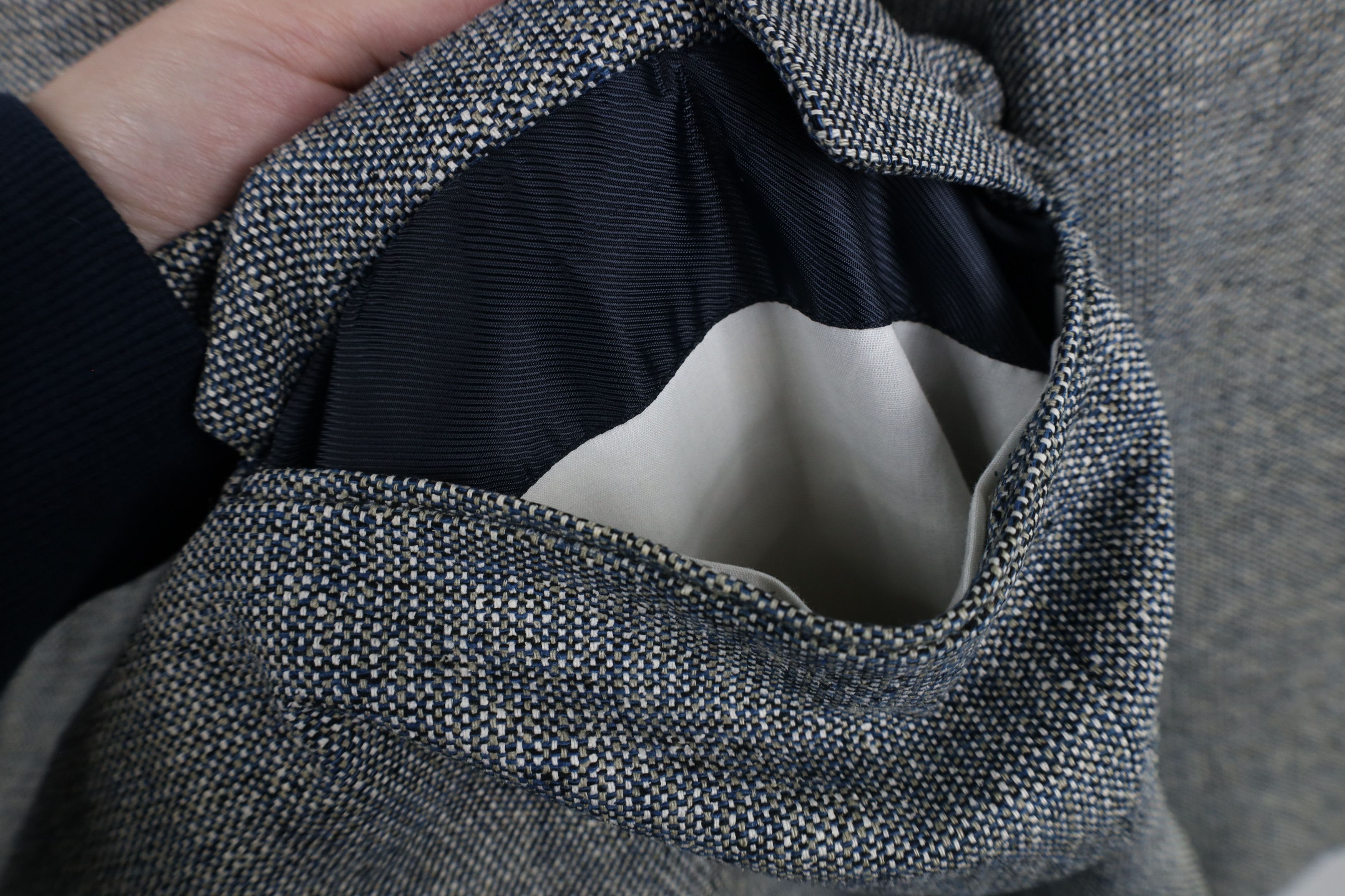 Vintage Vintage 90s Streetwear Silk Tweed Blazer Suit Coat Jacket Size US XL / EU 56 / 4 - 5 Thumbnail