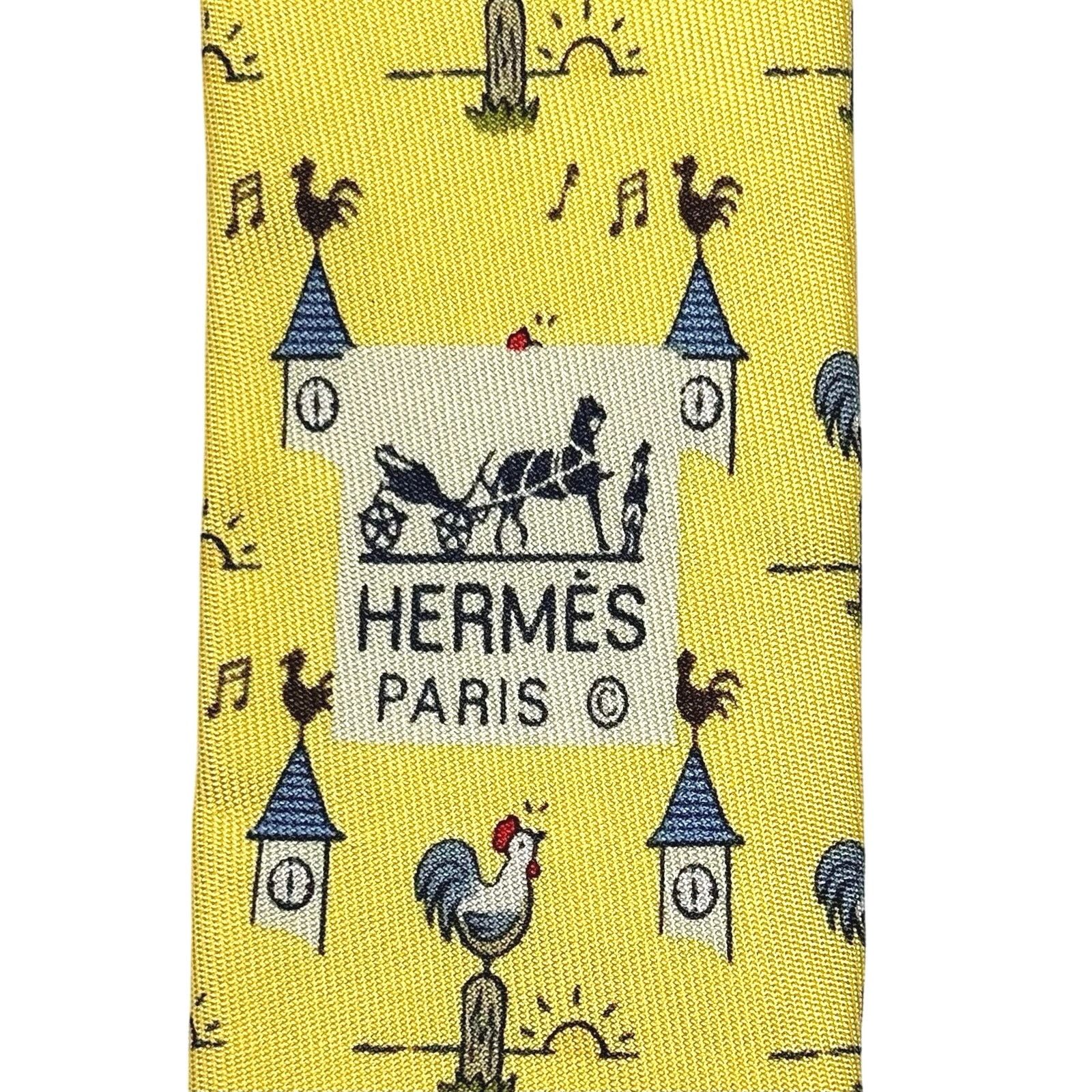 Hermes Hermes ‘Rooster’ Tie Size ONE SIZE - 2 Thumbnail