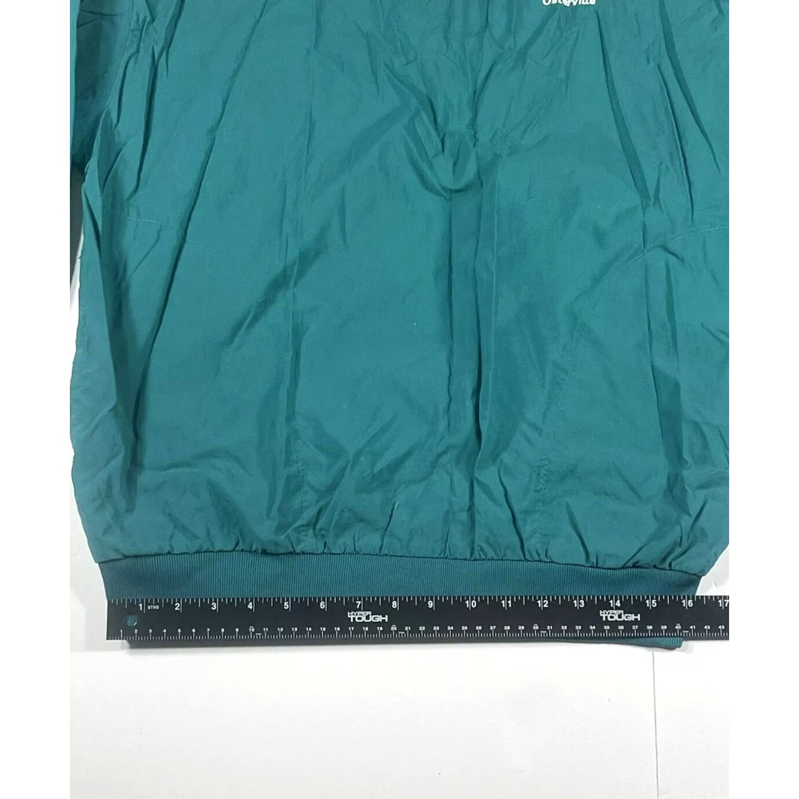 Vintage VTG Turfer Windbreaker Mens M Medium Green Pullover V Neck Jacket Made InUSA 90s Size US M / EU 48-50 / 2 - 6 Thumbnail