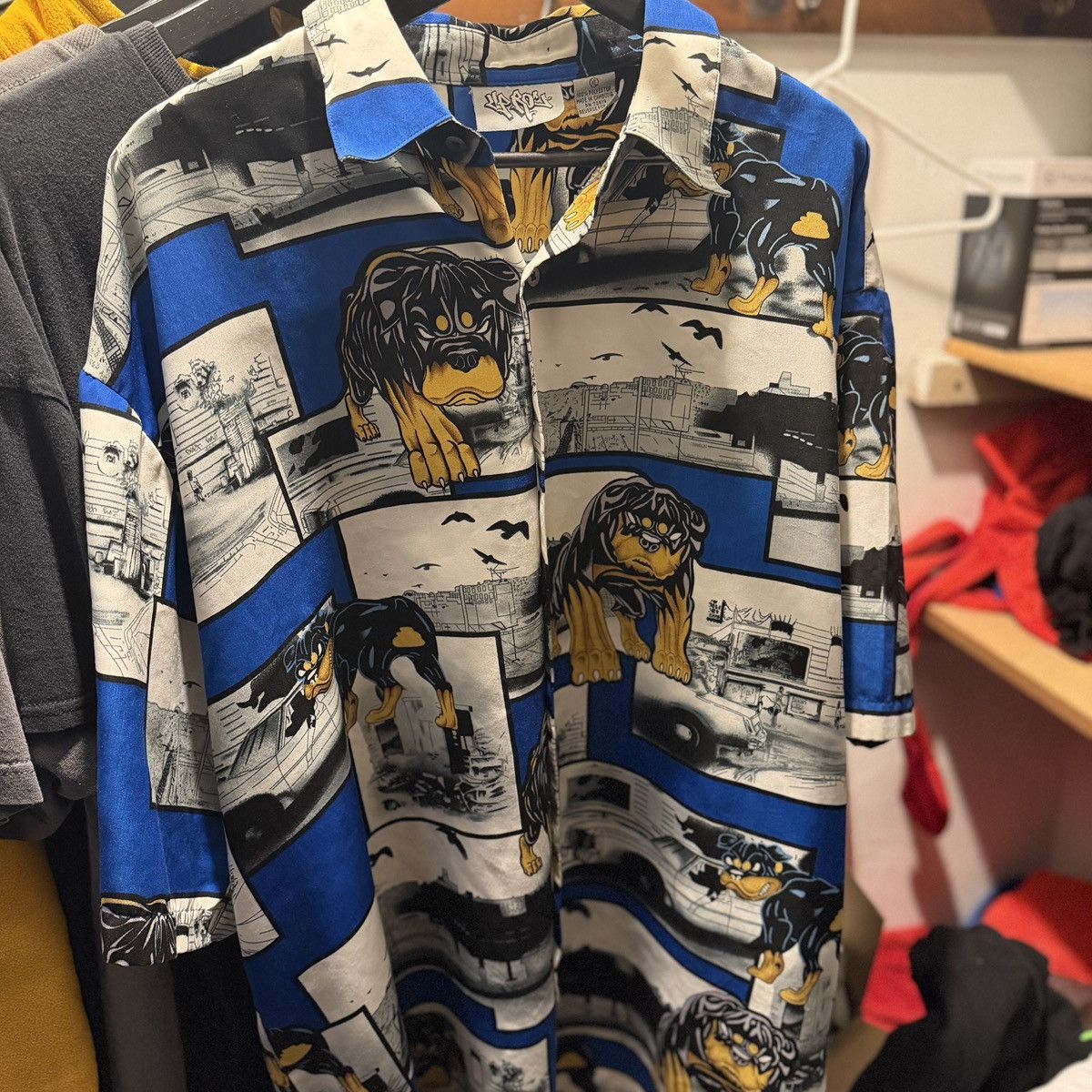 Other Vintage Up Roc Shirt Button Up Dog 🐕 Y2K Size US XL / EU 56 / 4 - 1 Thumbnail