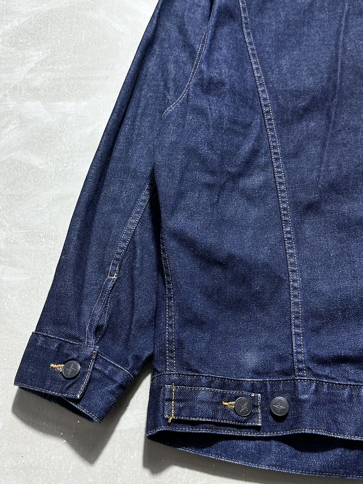 Stone Island Vintage Stone Island Denims Navy 00s Denim Tracker Jacket Size US XL / EU 56 / 4 - 12 Thumbnail
