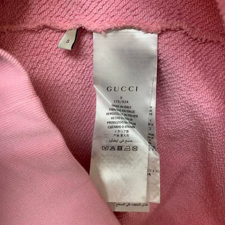 Gucci Gucci Logo Pink Hoodie with Flaws-2505 Size S / US 4 / IT 40 - 5 Thumbnail