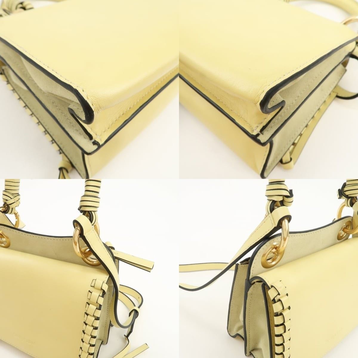 Chloe See by Chloe Tilda Calfskin Shoulder Bag Yellow Size ONE SIZE - 5 Thumbnail