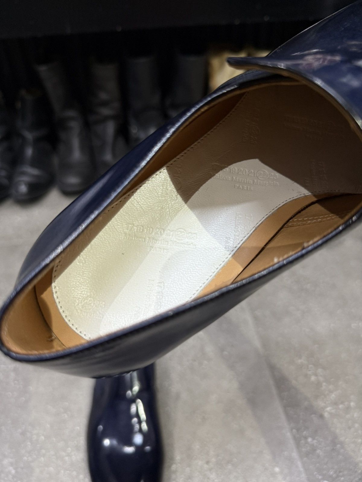 Maison Margiela Maison Margiela Blue Leather Slip On Size US 10 / IT 40 - 12 Thumbnail