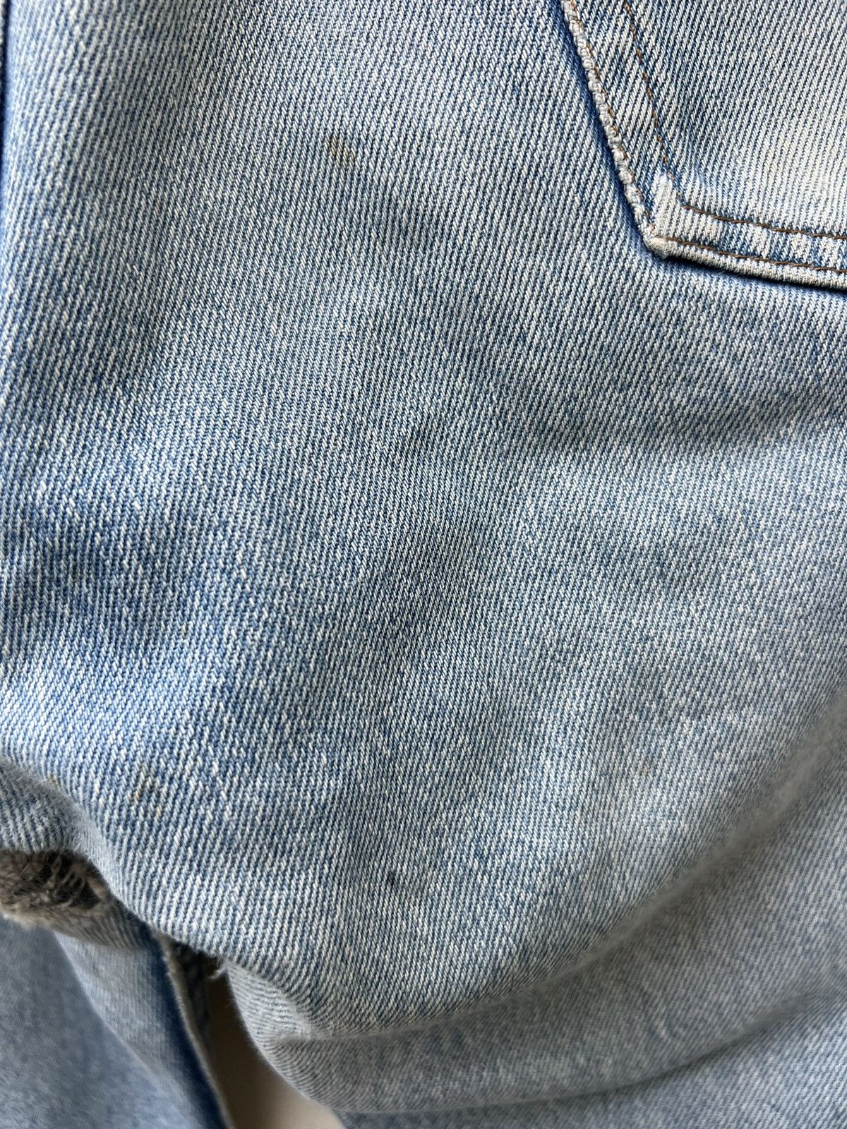 Levi's Vintage 80s Levi’s 501 Ripped Faded Blue Denim Jeans Size US 34 / EU 50 - 20 Thumbnail