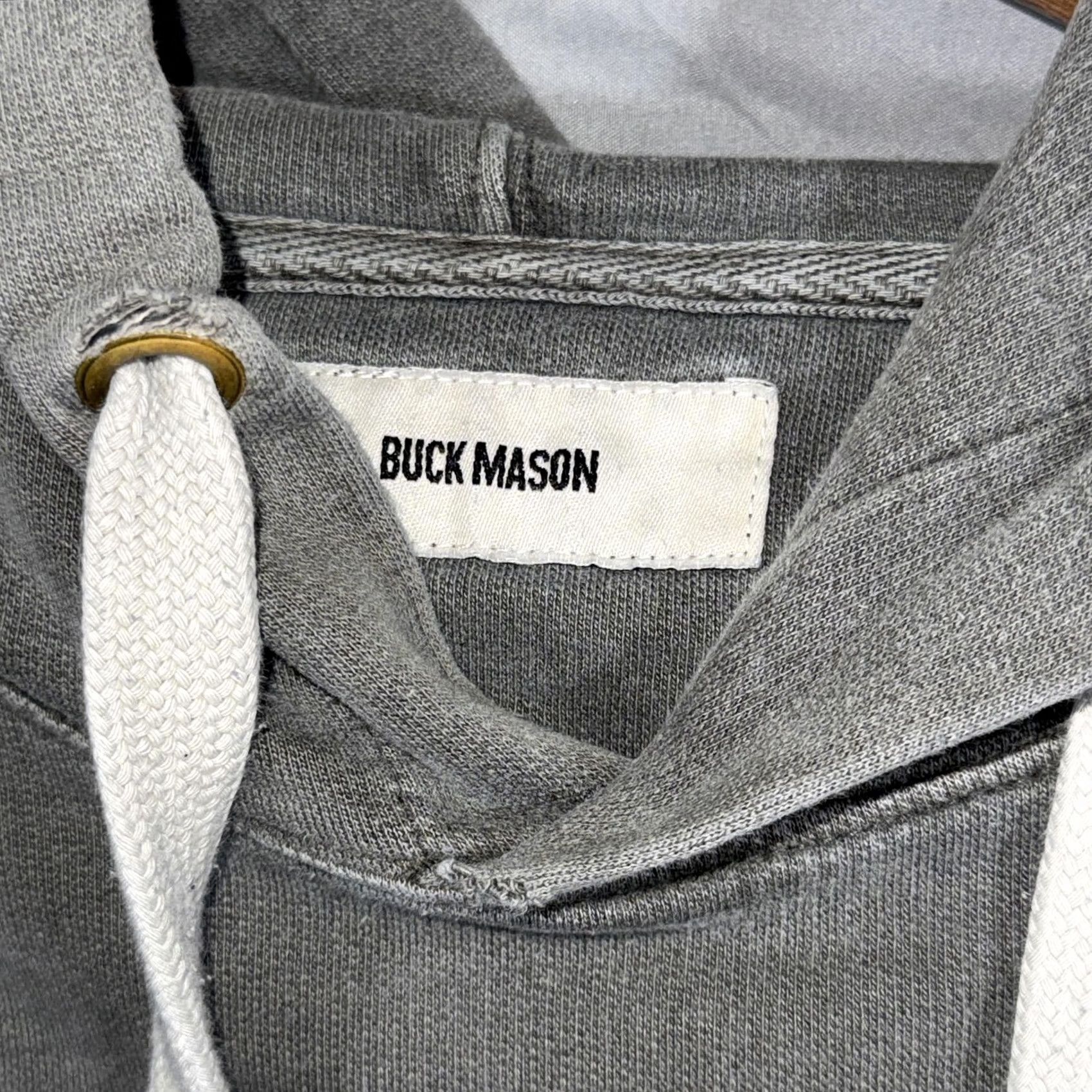 Buck Mason Buck Mason Sweatshirt Hoodie Mens Medium Gray Pullover Washed Cotton Pocket Size US M / EU 48-50 / 2 - 4 Thumbnail
