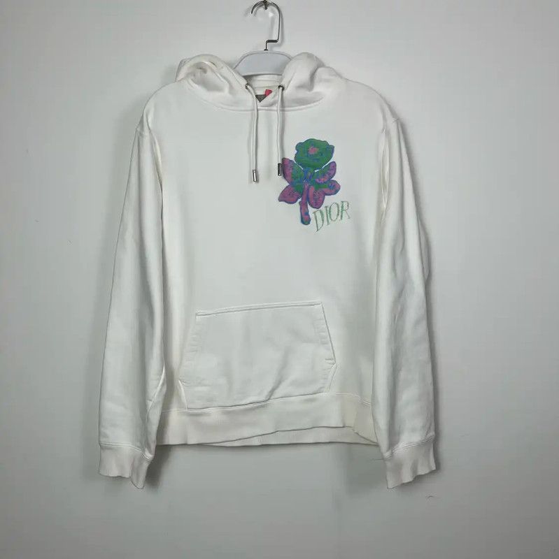 Dior Dior White Cotton Hoodie for Men 0089 Size US L / EU 52-54 / 3 - 1 Thumbnail