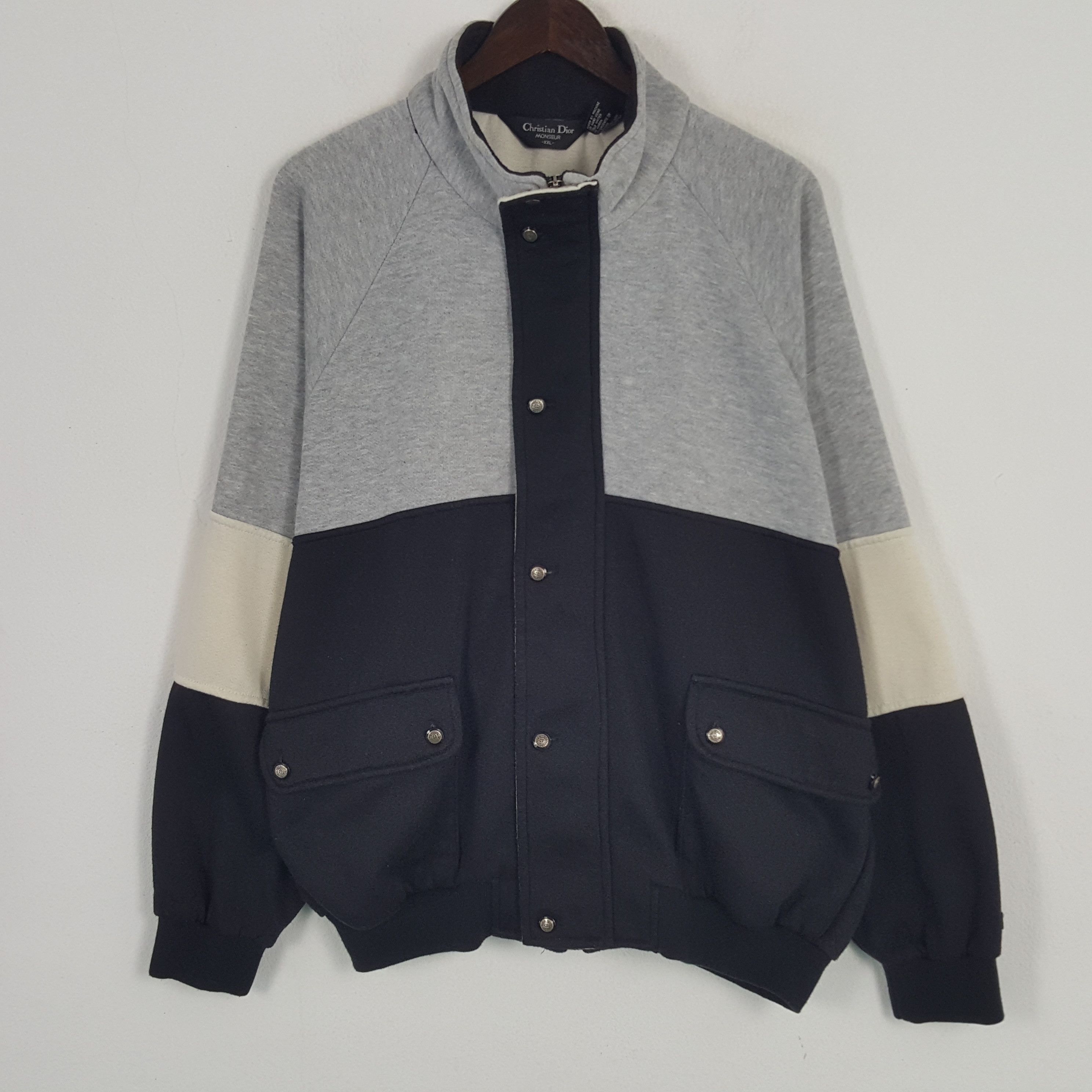 Christian Dior Monsieur × Vintage Vintage Christian Dior Custom Art Logo Bomber Style Jacket Size US XXL / EU 58 / 5 - 3 Thumbnail