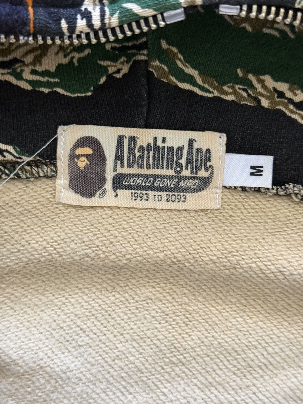 A Bathing Ape Green Camo Tiger Hoodie
