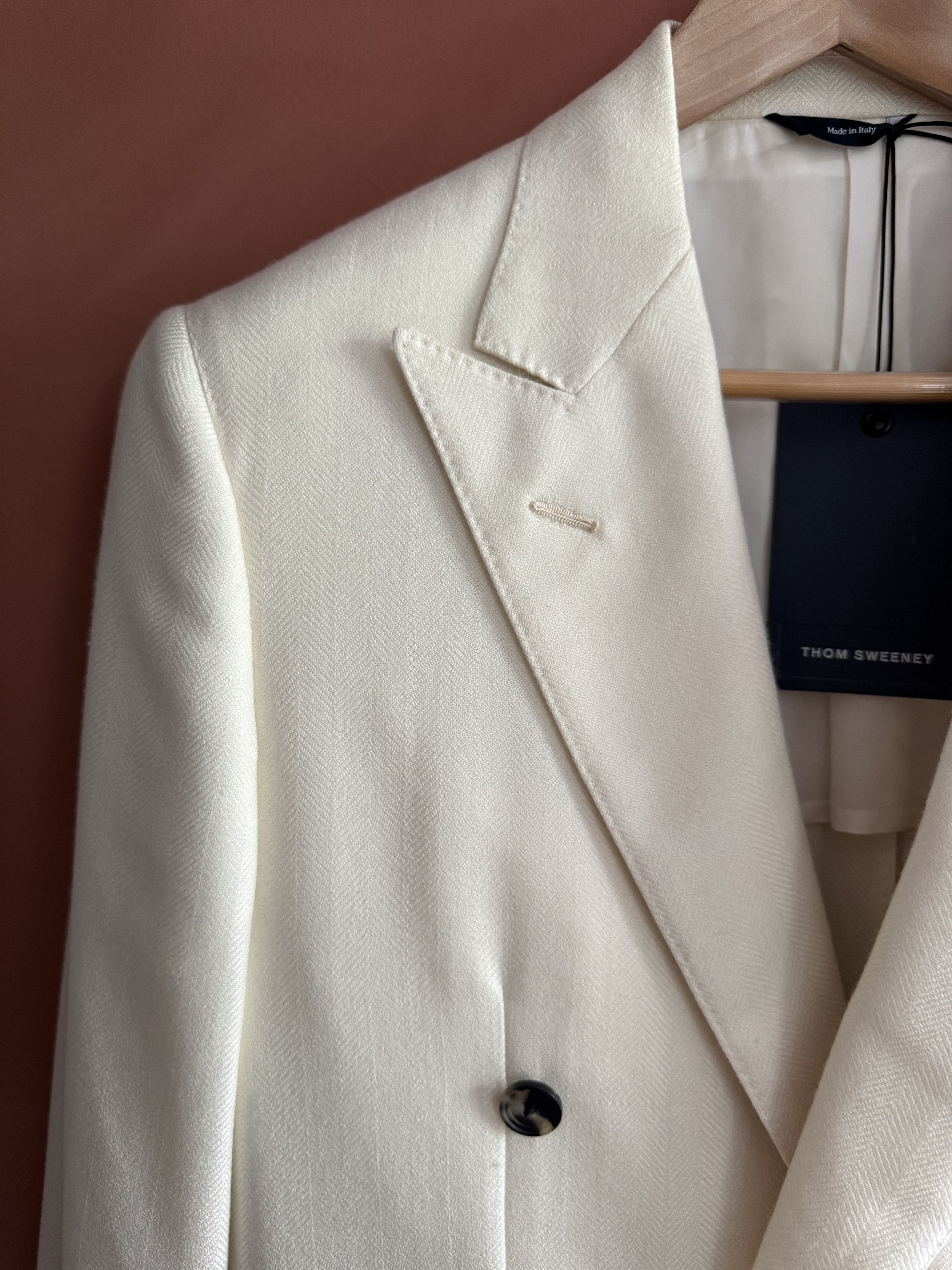 Thom Sweeney NEW Thom Sweeney Cashmere Silk Double Breasted Jacket Size 36R - 1 Thumbnail