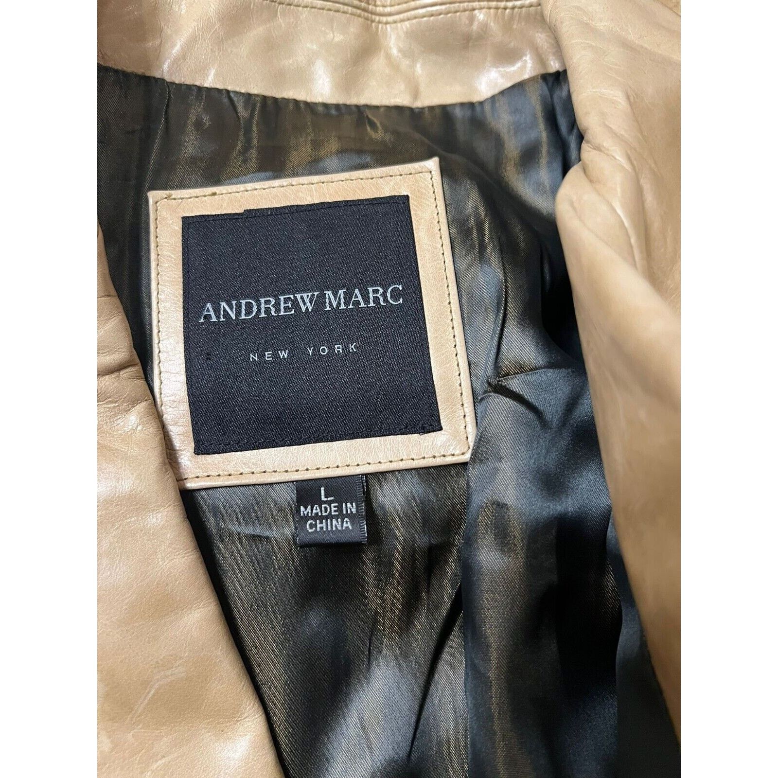 Andrew Marc ANDREW MARC LEATHER JACKET SZ L Size US L / EU 52-54 / 3 - 8 Thumbnail