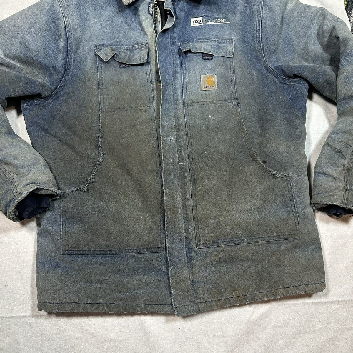 Carhartt Vintage Denim Carhartt Chore Coat “detroit style” Size US XXL / EU 58 / 5 - 4 Thumbnail