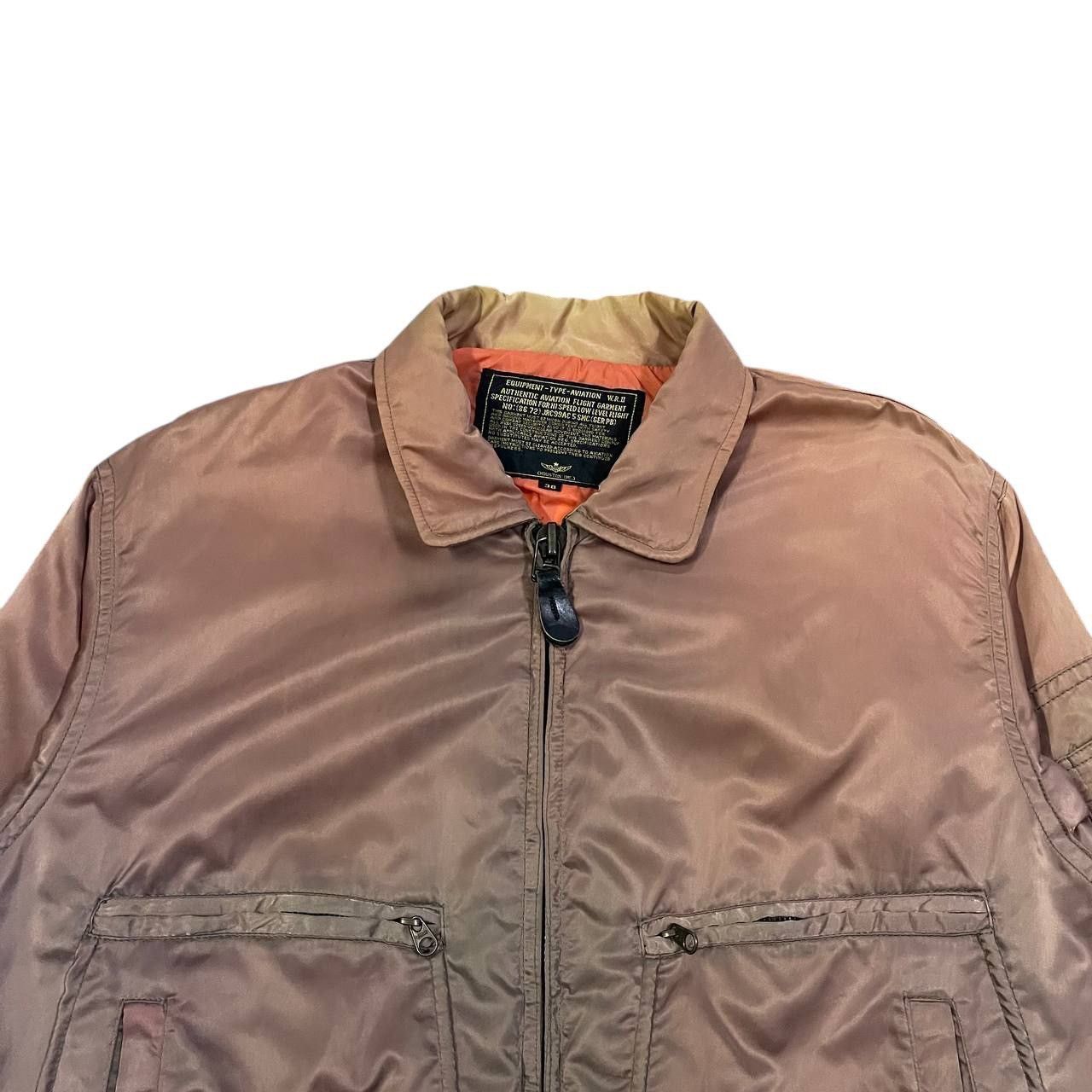 Vintage Vintage 80s US Marine Bomber Jacket Sunfaded Houston Size US M / EU 48-50 / 2 - 4 Thumbnail