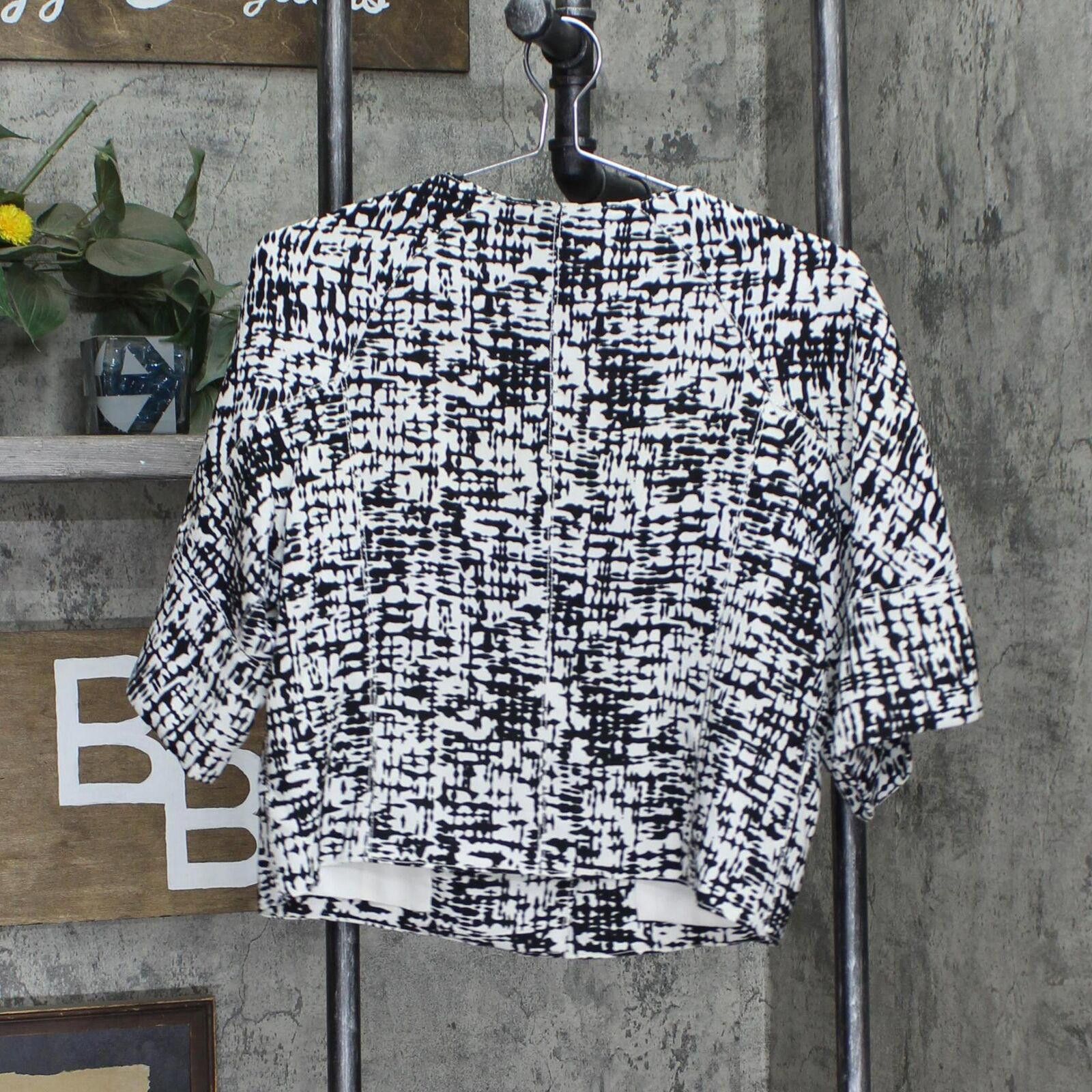 Designer Kenneth Cole Reaction Half Sleeve Snap Front Jacket Multi 8 Size M / US 6-8 / IT 42-44 - 2 Thumbnail