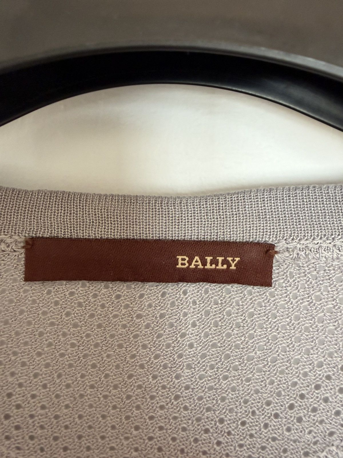 Bally Bally Men's Grey Long Sleeve V-Neck T-shirt Size M Size US M / EU 48-50 / 2 - 3 Thumbnail