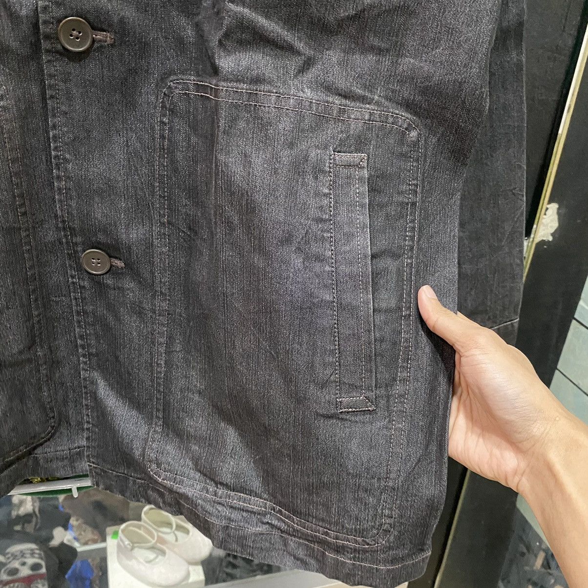 Yohji Yamamoto YOHJI YAMAMOTO Y'SACCS SACSNY DENIM CHORE JACKET Size US L / EU 52-54 / 3 - 7 Thumbnail