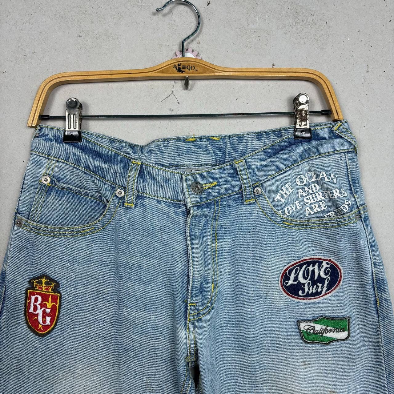 Body Glove Vintage Body Glove Patchwork Jeans 90s Surf Distressed Size US 30 / EU 46 - 5 Thumbnail