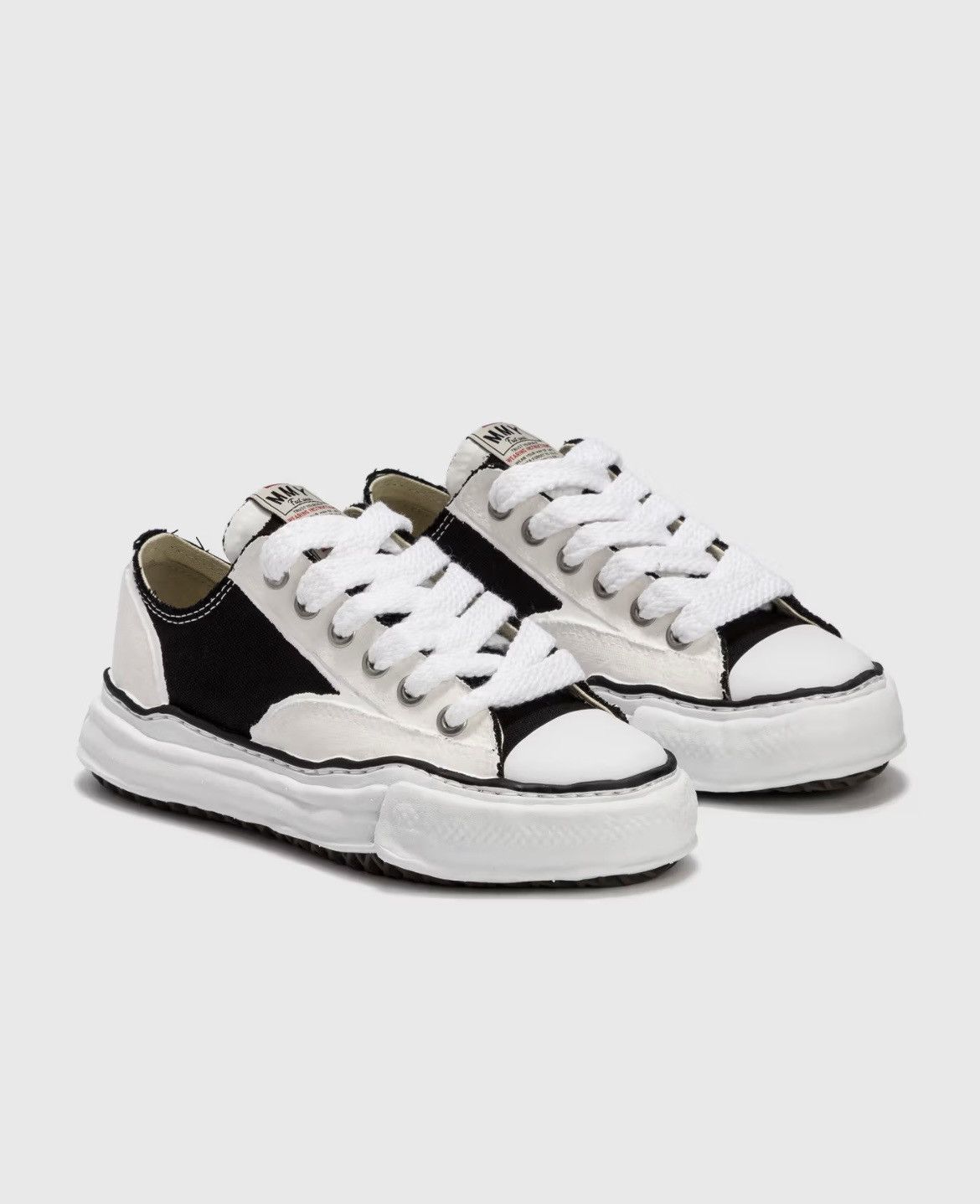 Maison MIHARA YASUHIRO Mihara Yasuhiro Peterson Low Canvas Sneakers - Hand-Painted Size US 10 / EU 43 - 1 Thumbnail