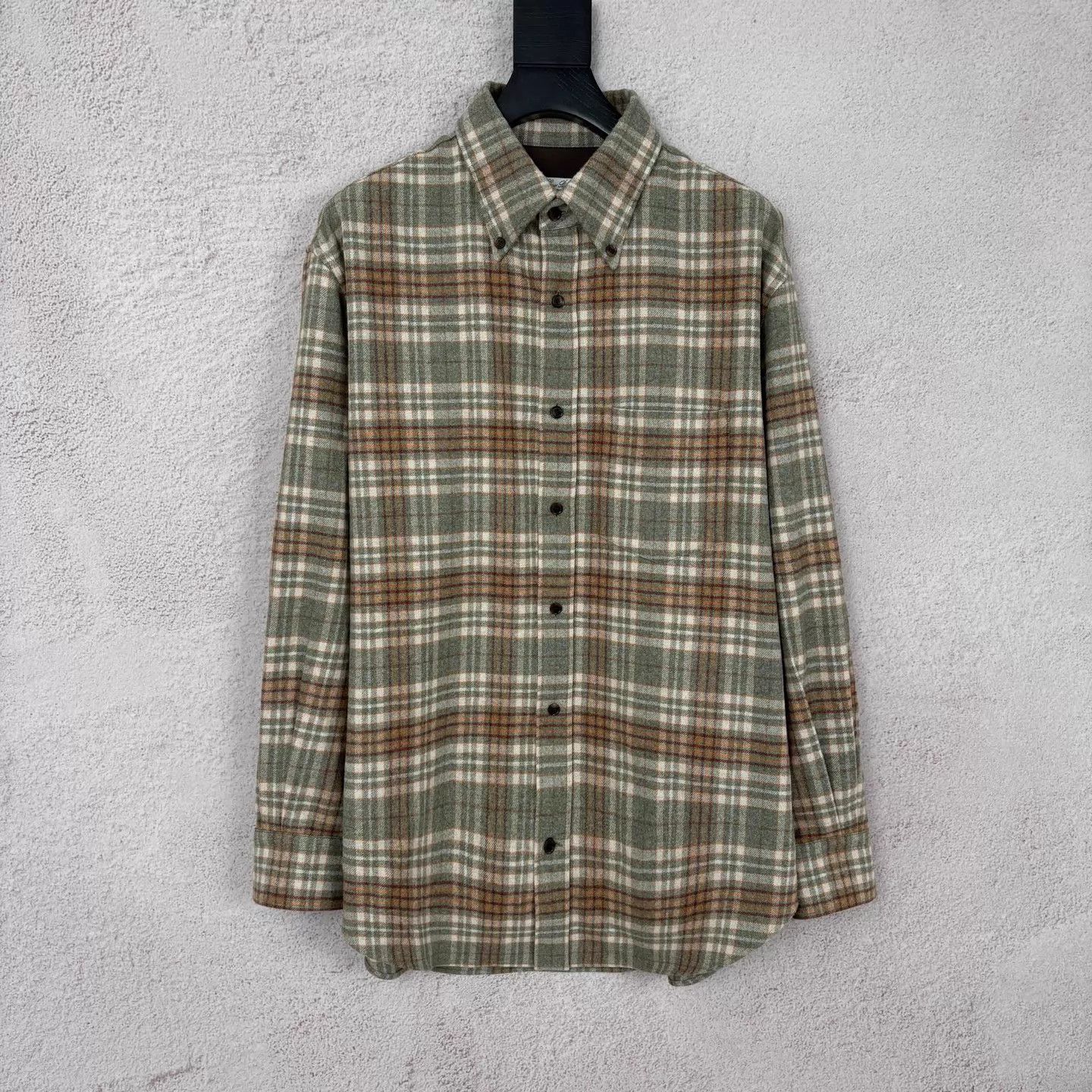 Loro Piana Loro Piana FW25 Loro Highlands Check Cashmere Shirt 41 Size US L / EU 52-54 / 3 - 1 Thumbnail